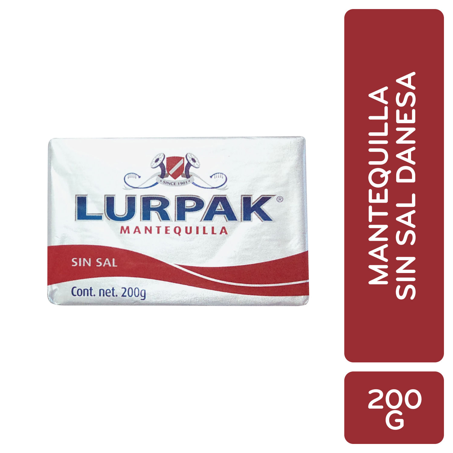 Mantequilla Sin Sal Danesa Lurpak Paquete 200 G