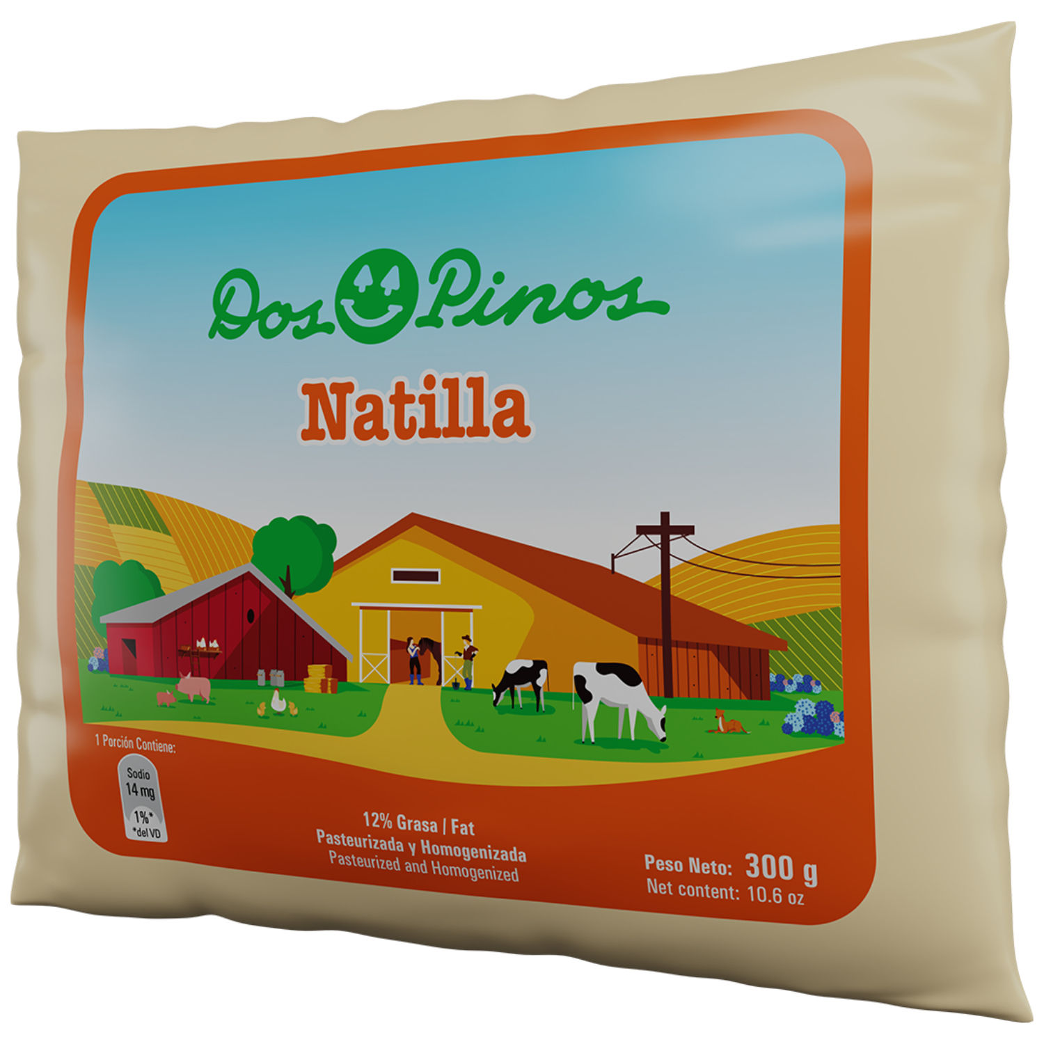 Natilla Sin Sal Dos Pinos Paquete 300 G