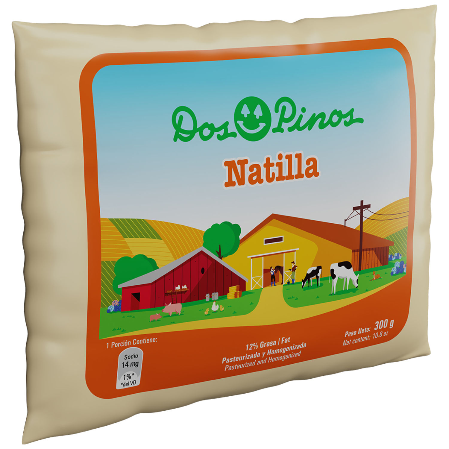 Natilla Sin Sal Dos Pinos Paquete 300 G