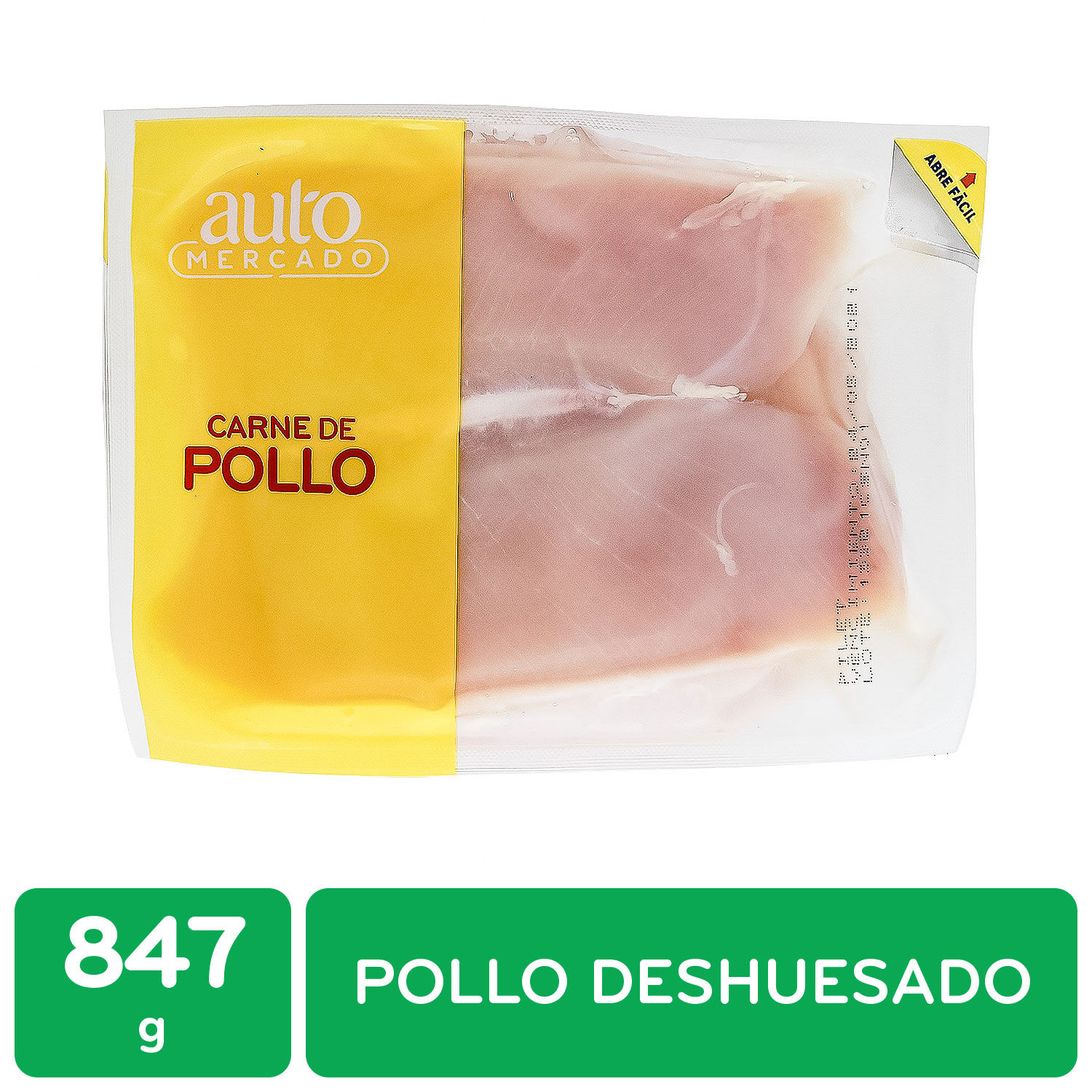 Filet De Pechuga De Pollo Deshuesado Sin Piel 2 Unidades Auto Mercado Kilogramo