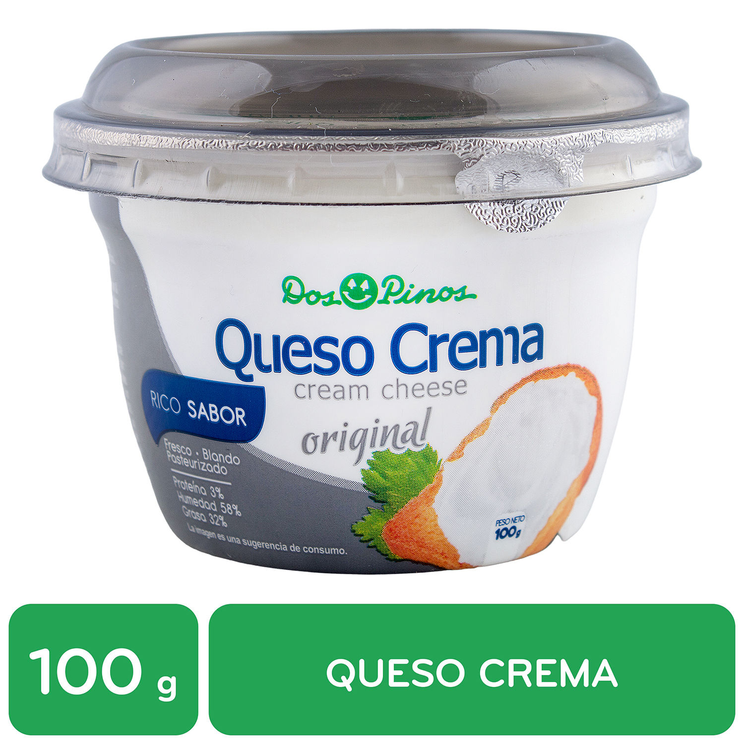 Queso Crema Dos Pinos Envase 100 G