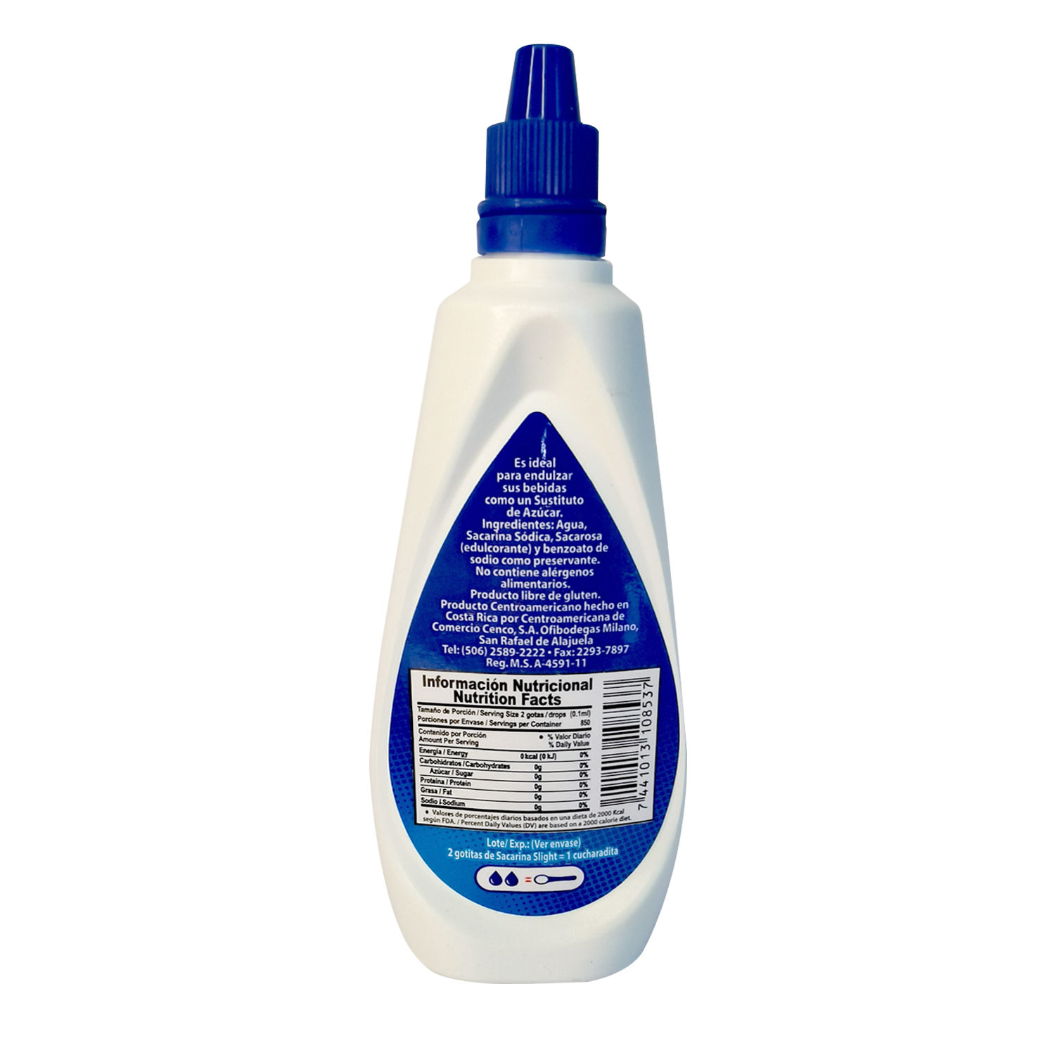 Edulcorante Liquido Sacarina Cenco Envase 85 Ml