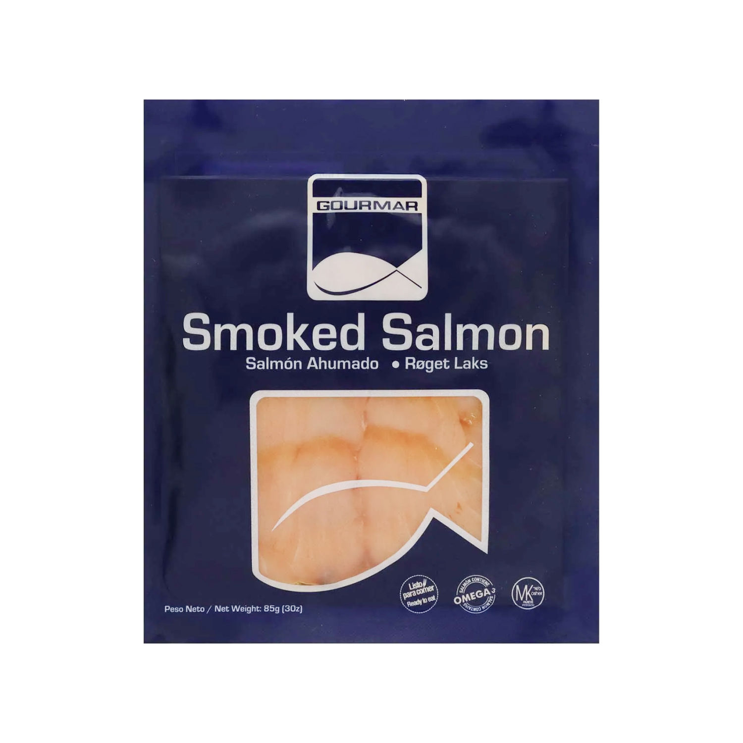 Salmon Ahumado Congelado Gourmar Paquete 85 G