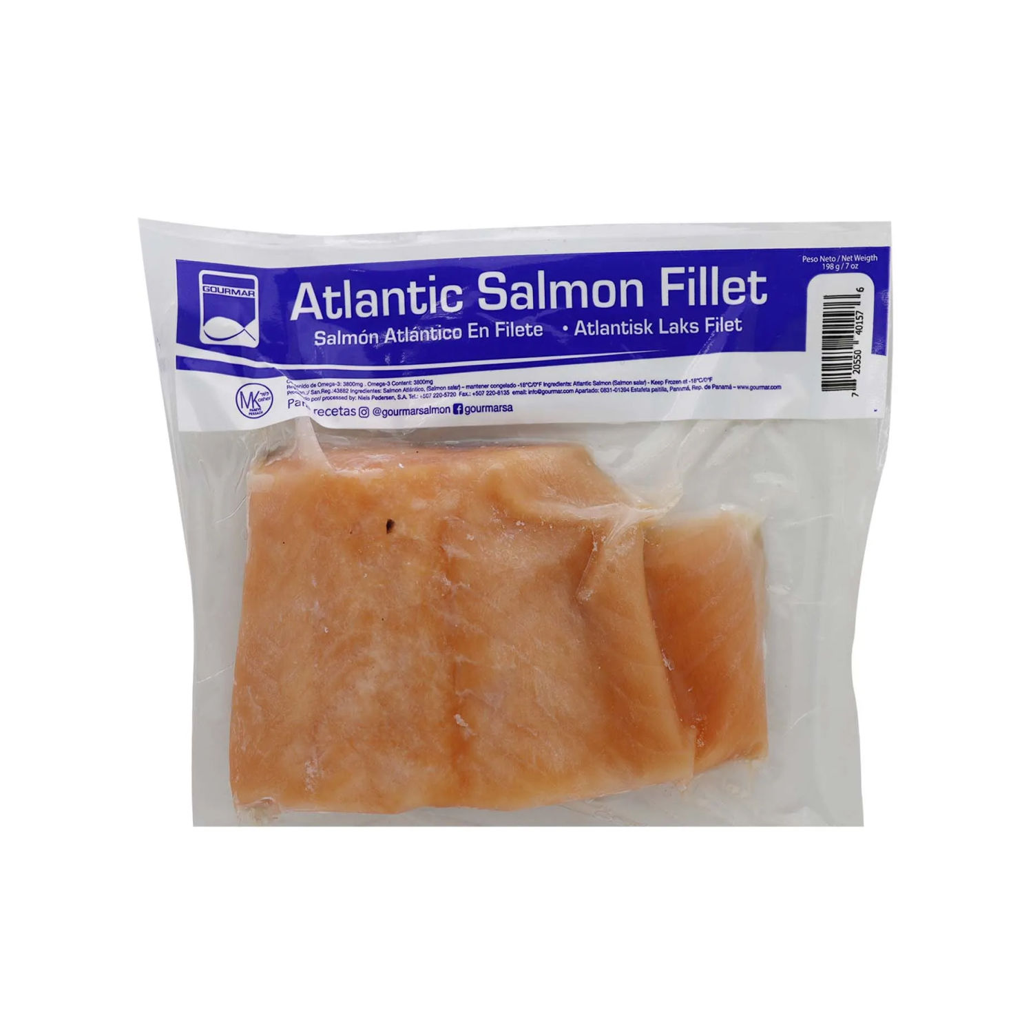 Salmon Ahumado Congelado Gourmar Paquete 85 G