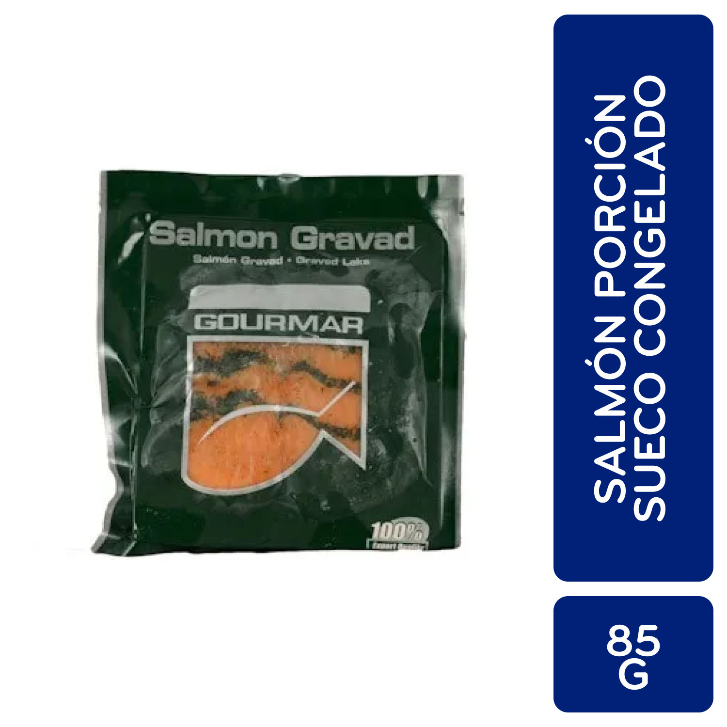 Salmon Porcion Sueco Congelado Gourmar Paquete 85 G