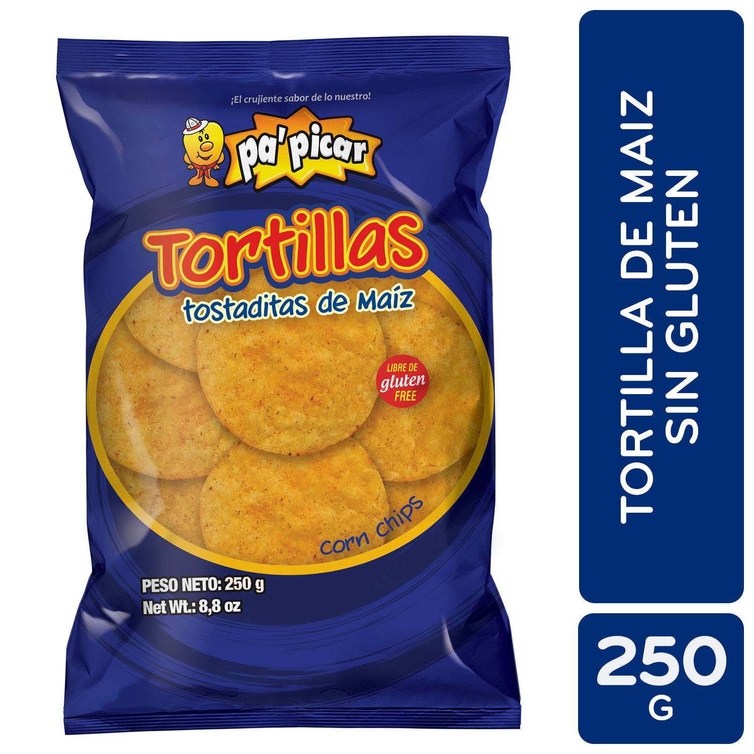 Tortilla Maiz Papicar Paquete 250 G