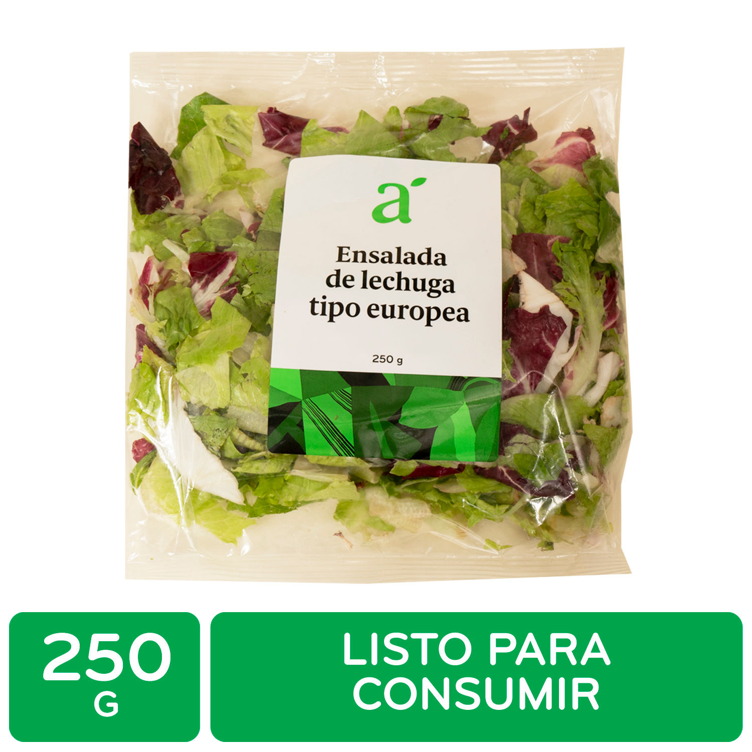 Ensalada Lechuga Europea Auto Mercado Paquete 250 G