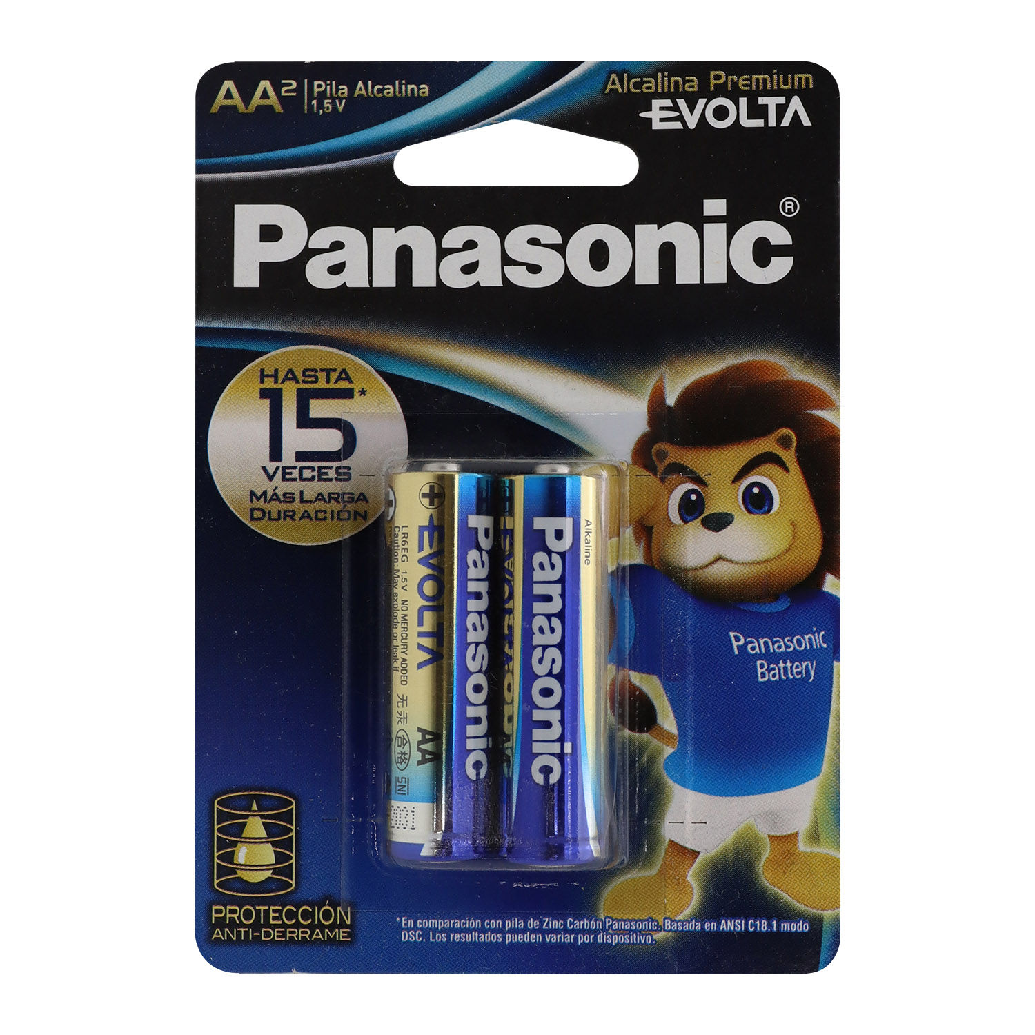 Pilas Tipo C De Carbón Zinc Panasonic Blíster Con 2 Pilas