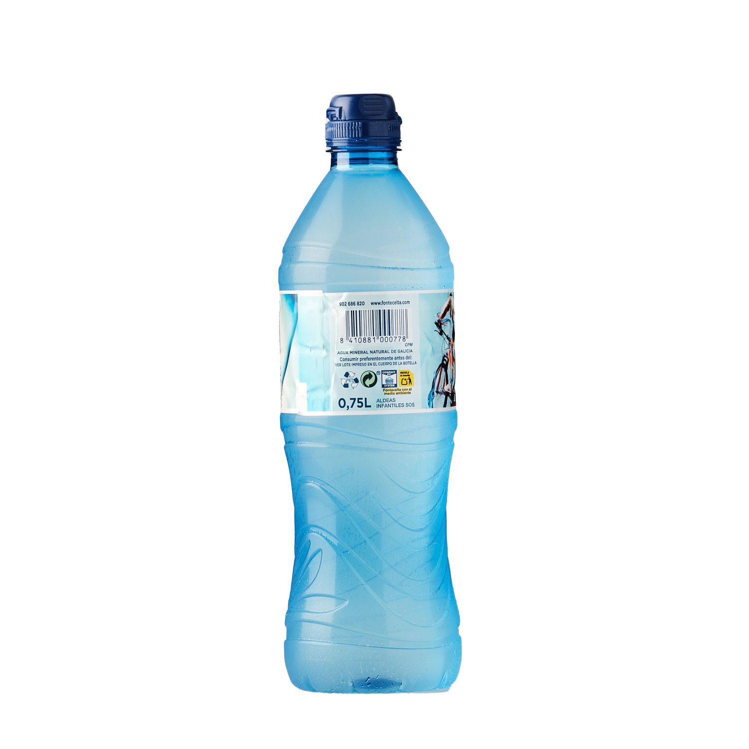 Agua Natural Sport Cap Fontecelta Botella 750 Ml