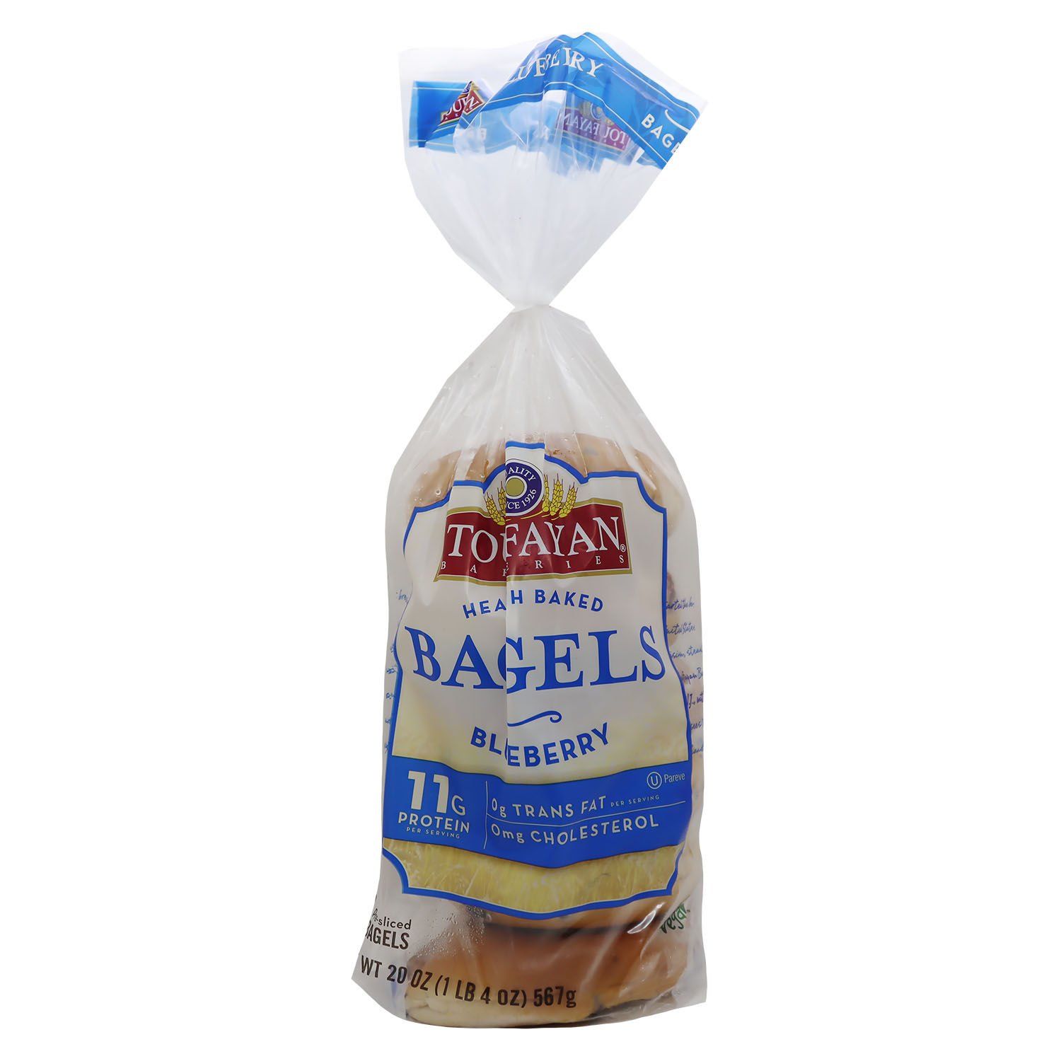 Pan Refrigerado Bagel Arandano Vegano Toufayan Paquete 567 G