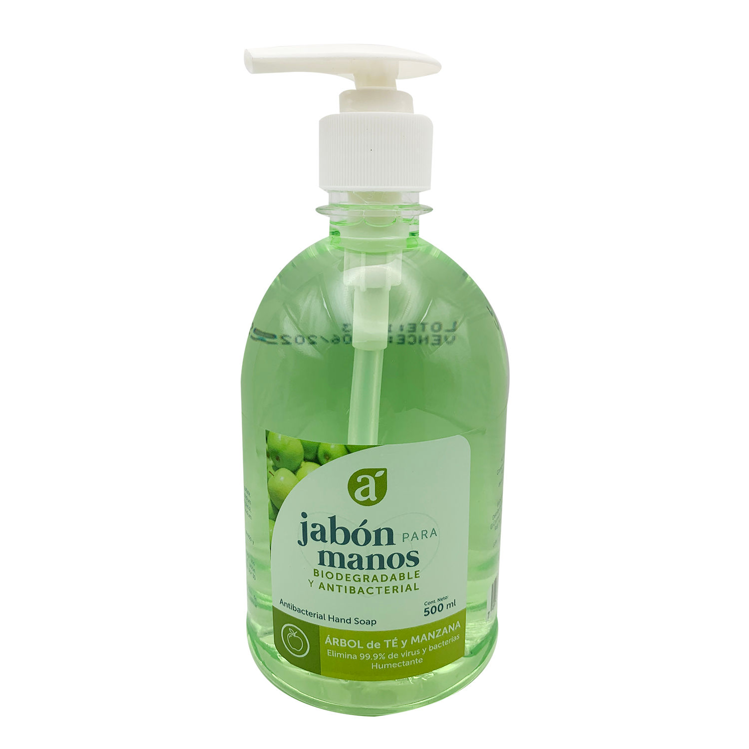 Jabon Liquido Manos  Antibacterial  Arbol De Te Y Manzana Selección Auto Envase 500 G