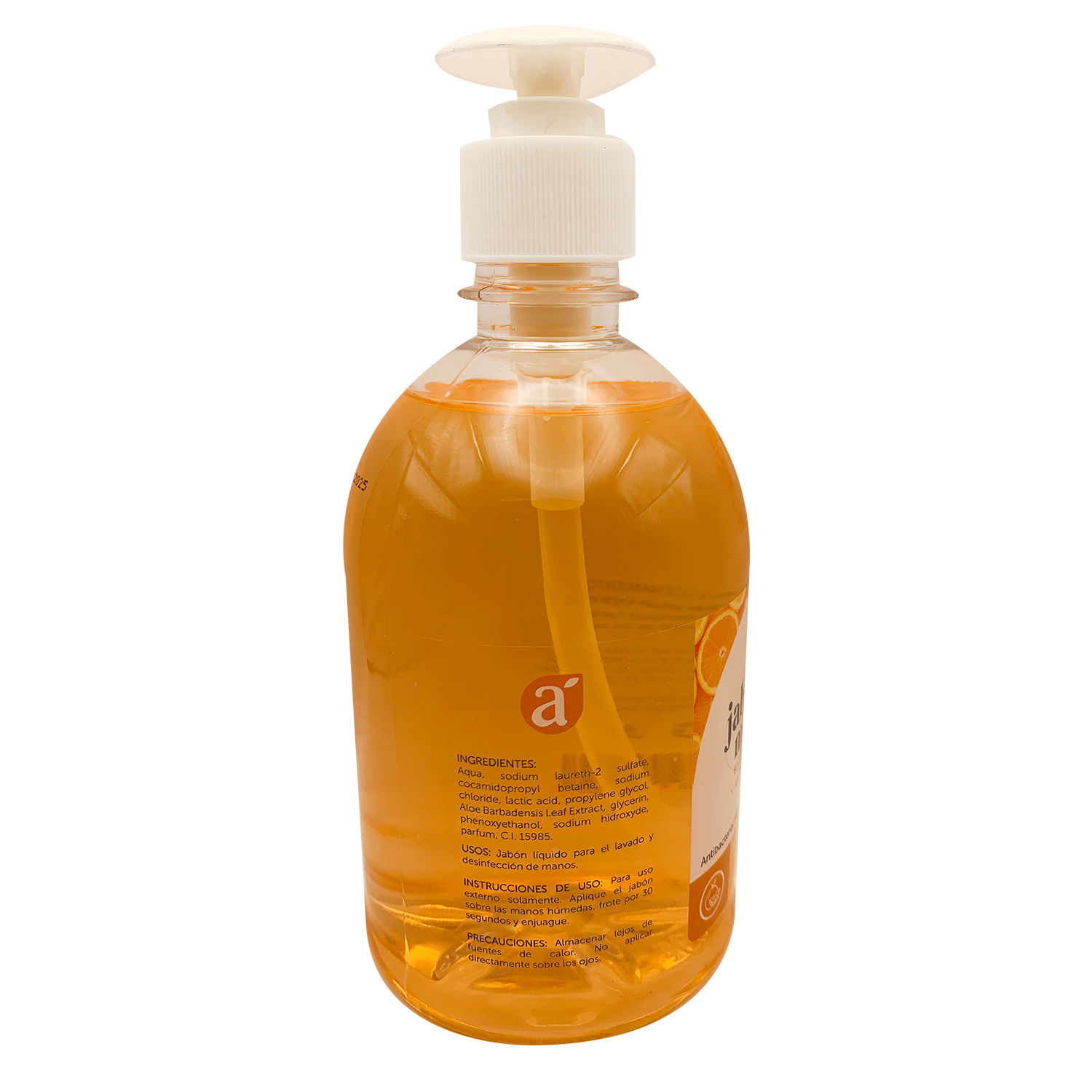 Jabon Liquido Manos  Antibacterial Mandarina Y Naranja Selección Auto Envase 500 G