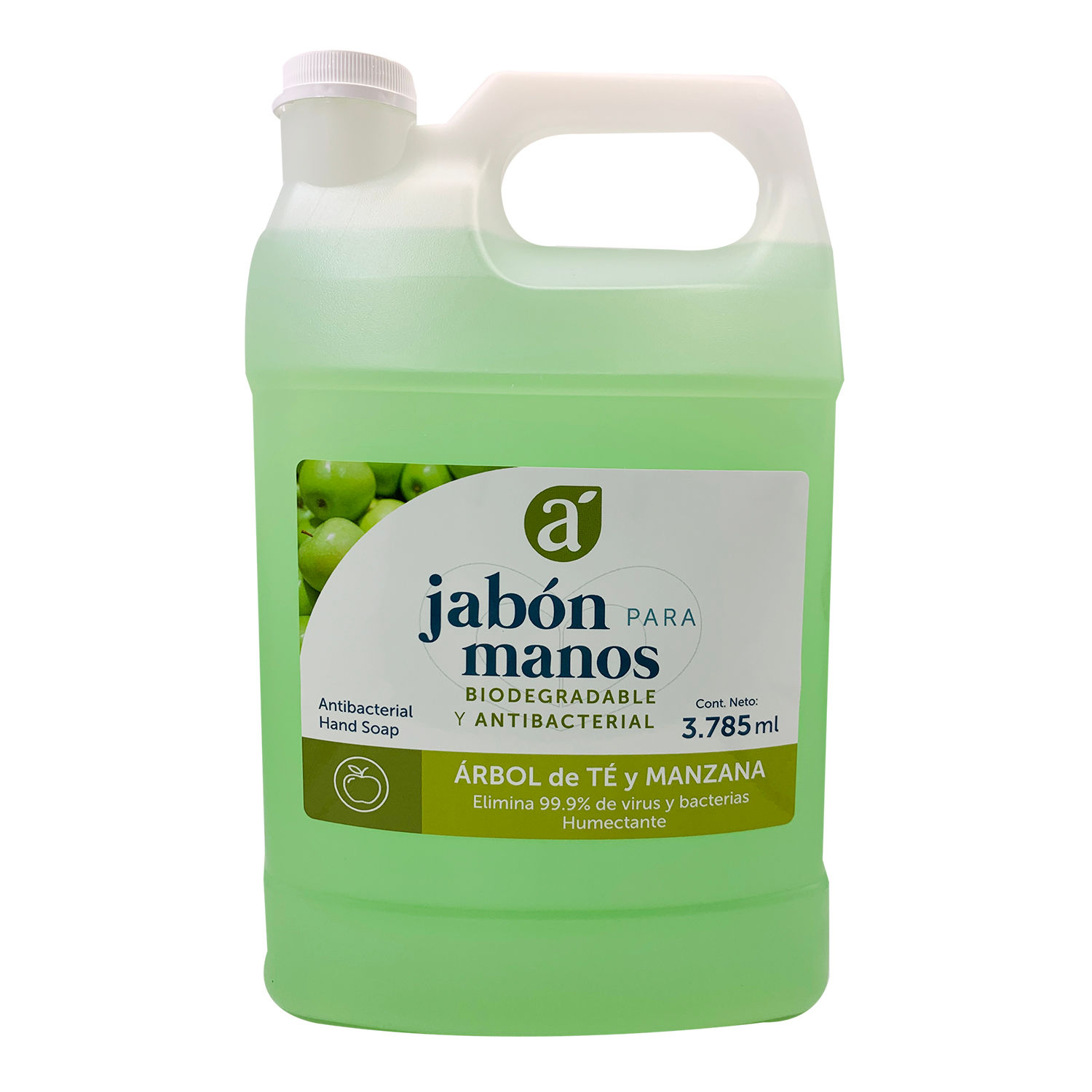 Jabon Liquido Manos  Antibacterial  Arbol De Te Y Manzana Selección Auto Envase 3785 G