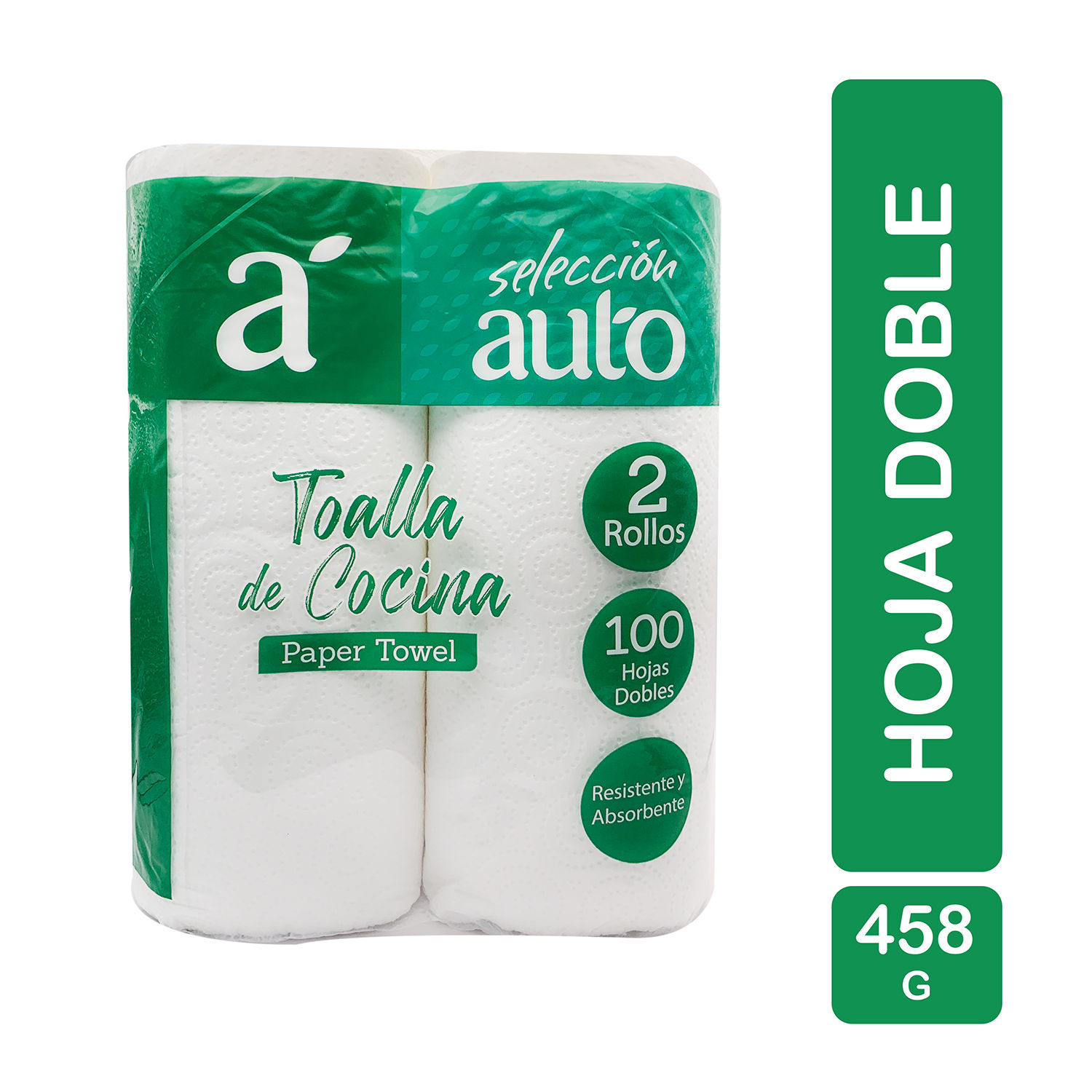 Toalla De Cocina Sencilla 2u Seleccion Auto Paquete 458 G