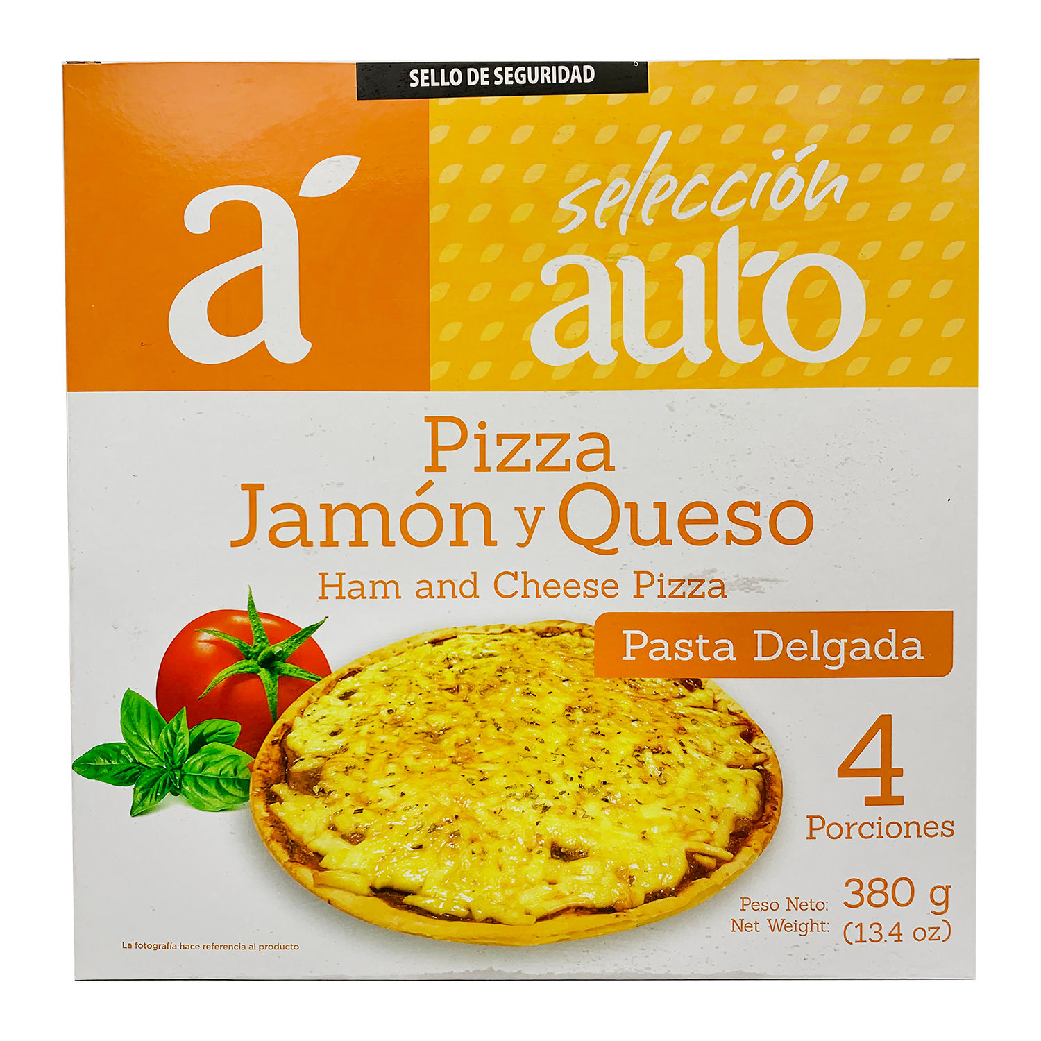 Pizza Jamon Y Queso Selección Auto Caja 380 G