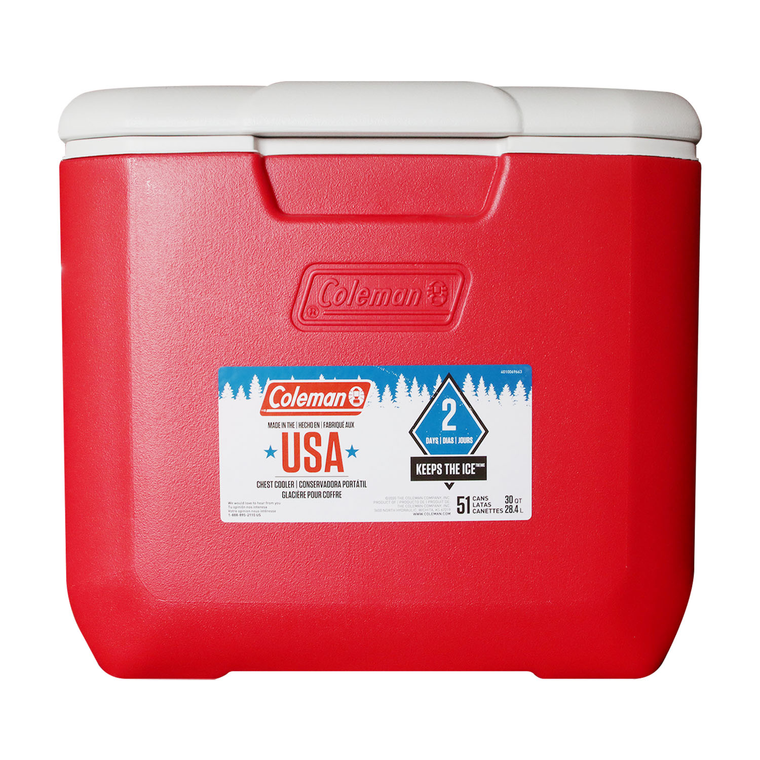 Accesorio De Camping Hielera Roja 30qt Rubbermaid Unidad