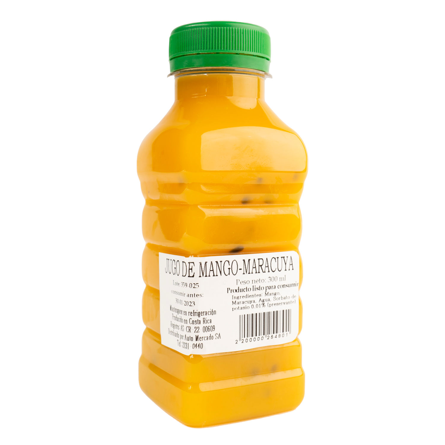 Jugo Fruta Mango Maracuya Auto Mercado Envase 300 Ml