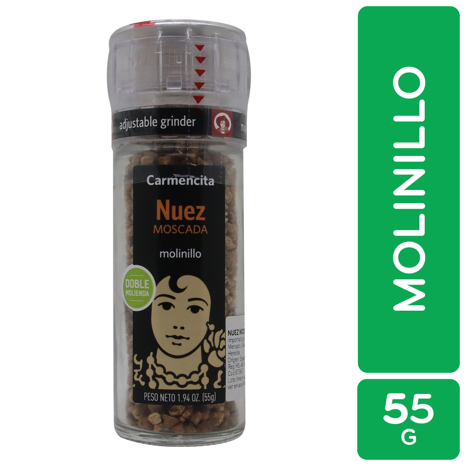 Nuez Moscada Molinillo Carmencita 55 G