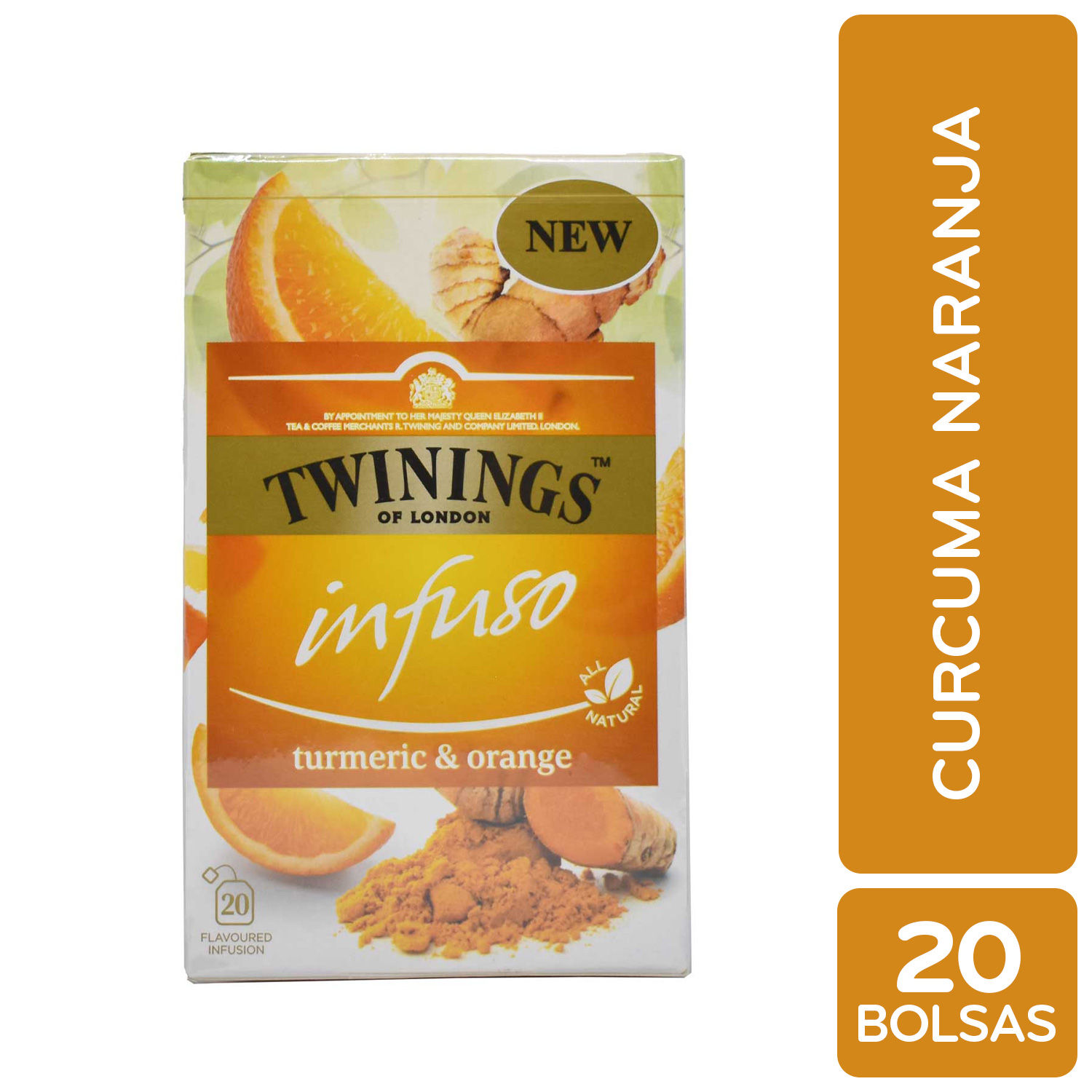 Te Curcuma Naranja Twining Caja 40 G
