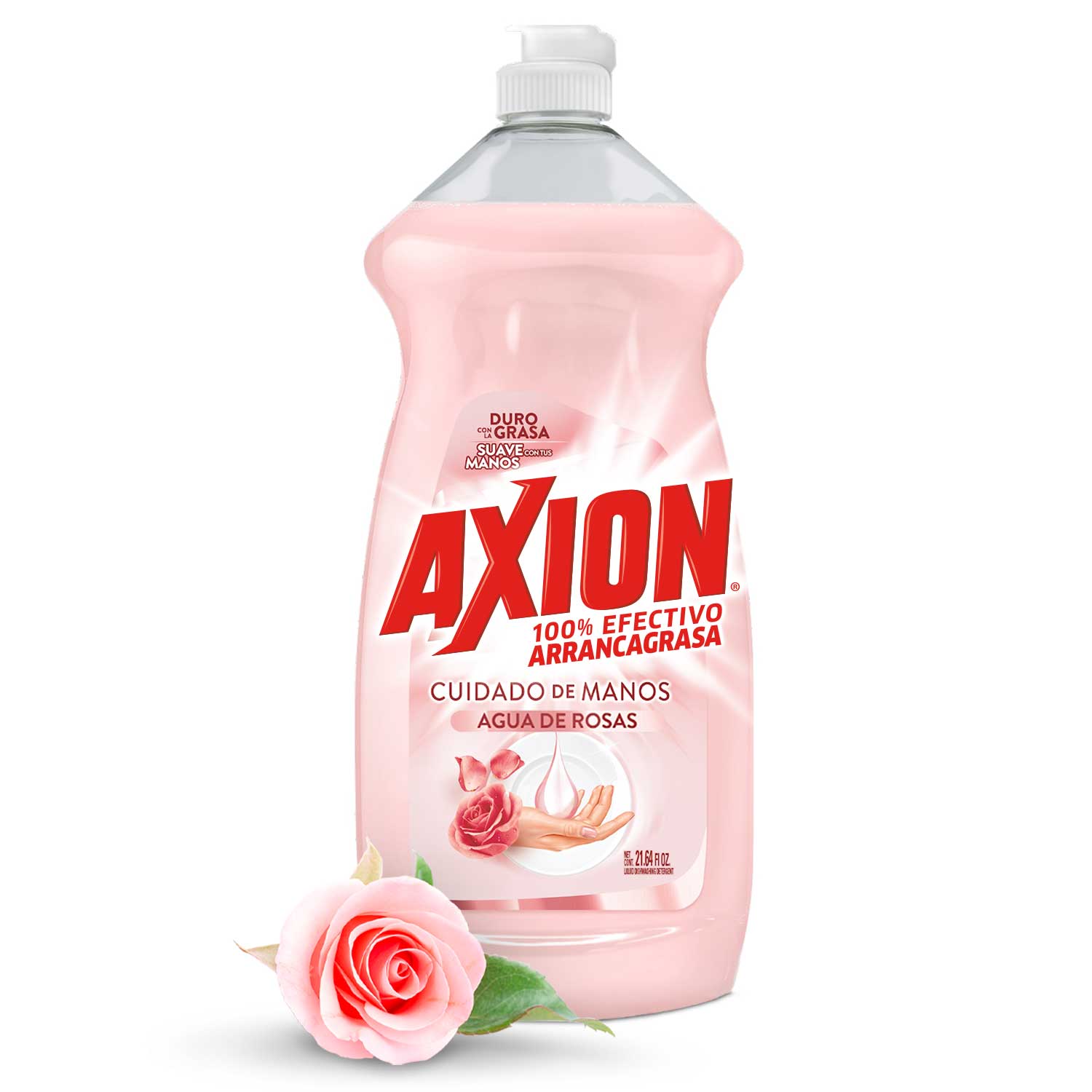 Lavaplatos Liquido Rosas Cuidado De Las Manos Axion Envase 750 Ml