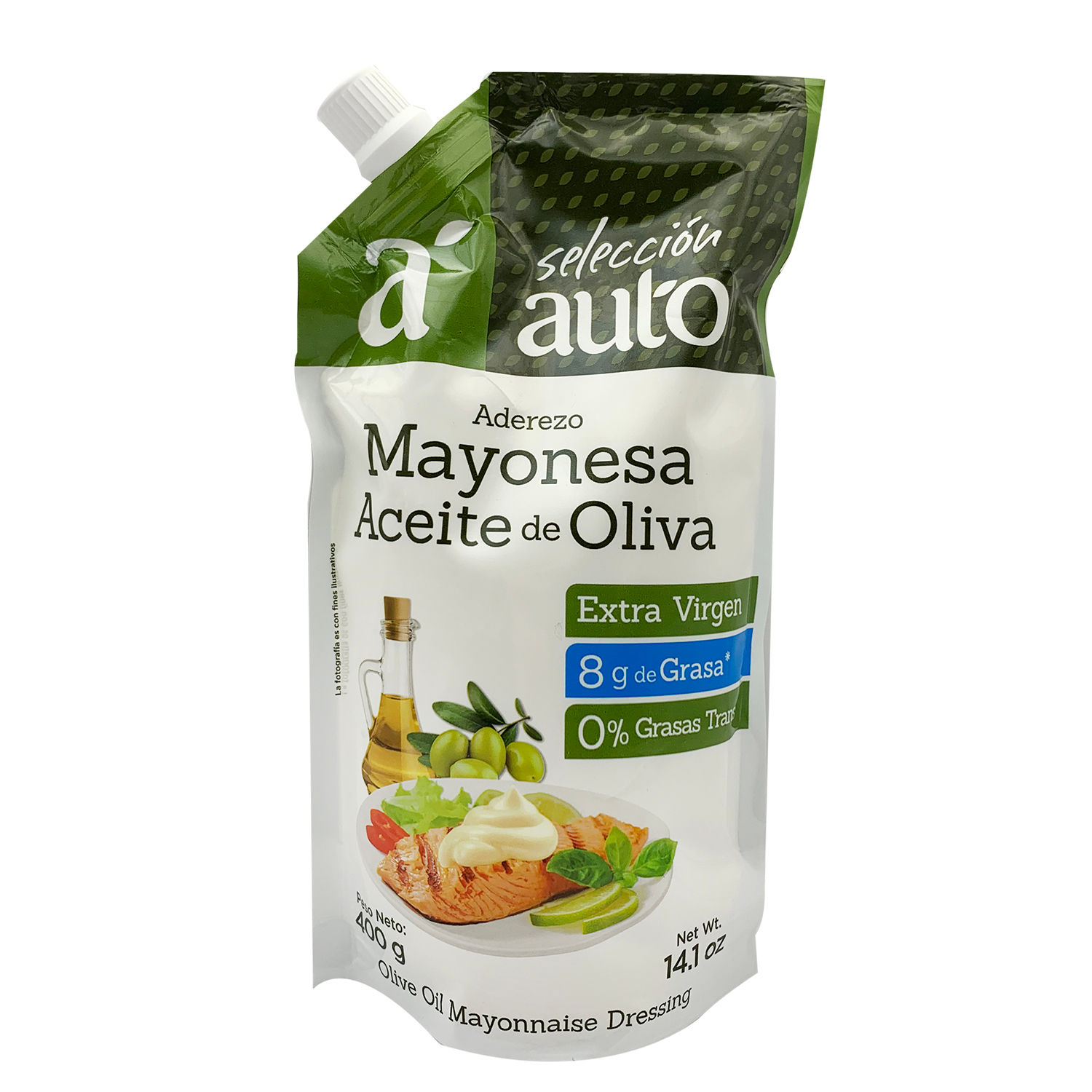 Mayonesa Aceite Oliva Selección Auto Paquete 400 G