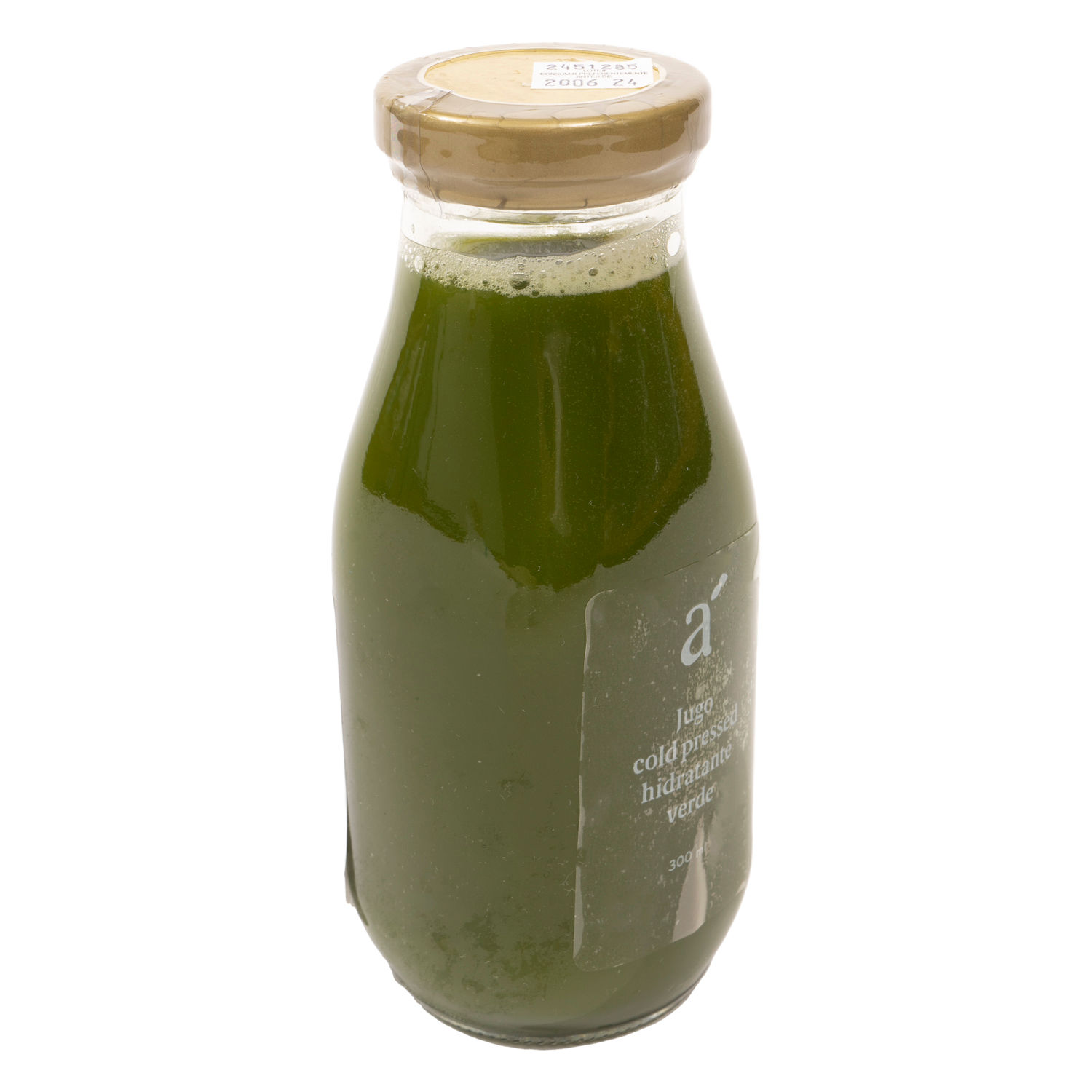 Jugo Coldpress Hidratante Verde Auto Mercado Envase 300 Ml