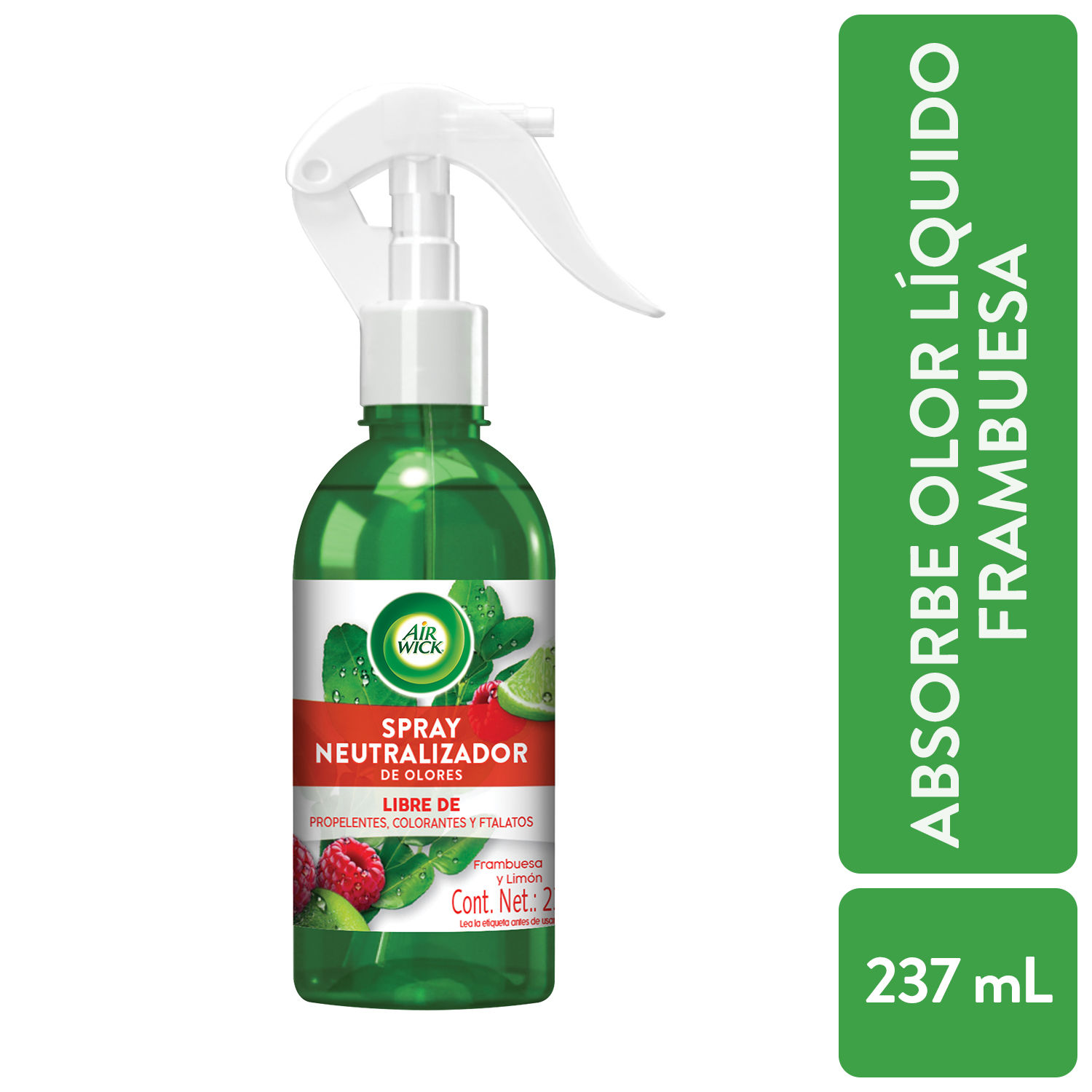 Absorbeolor Liquido Frambueza Y Limon Air Wick Envase 237 Ml