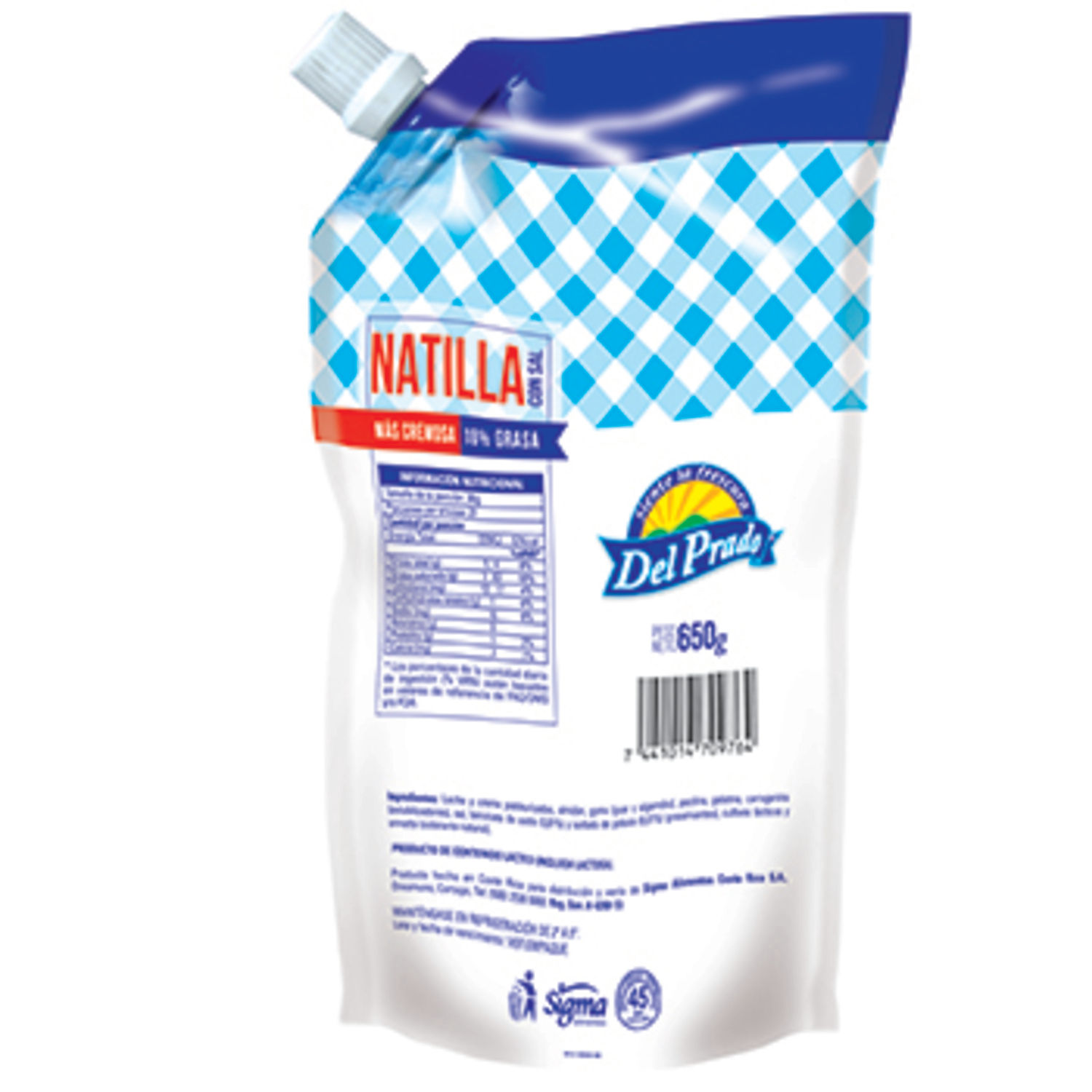 Natilla Con Sal Del Prado Paquete 650 G
