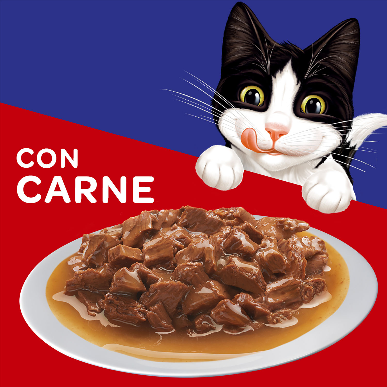 Alimento Gato Adulto Humedo Carne Felix Bolsa 85 G