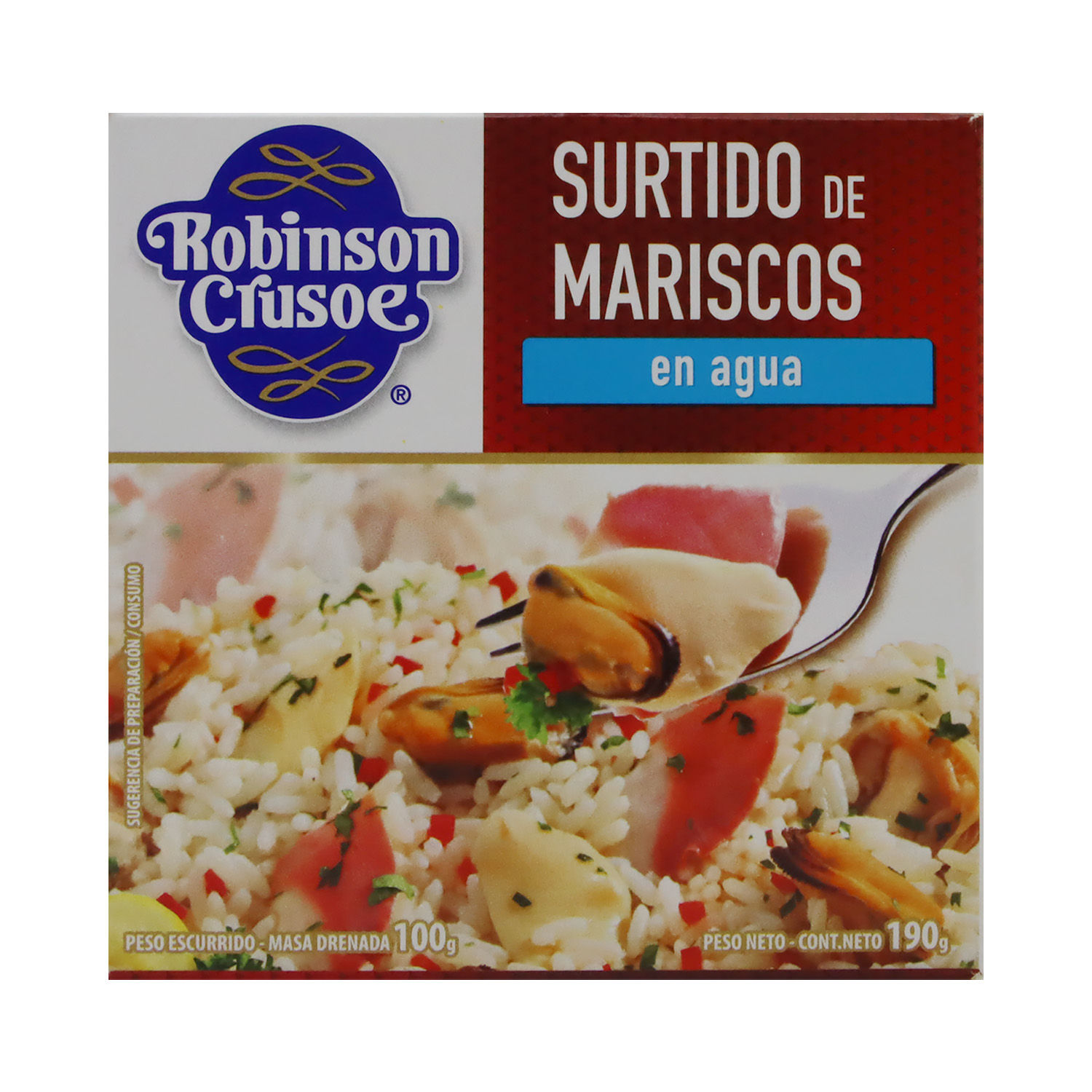 Mariscada Natural Robinson Crusoe Caja 190g