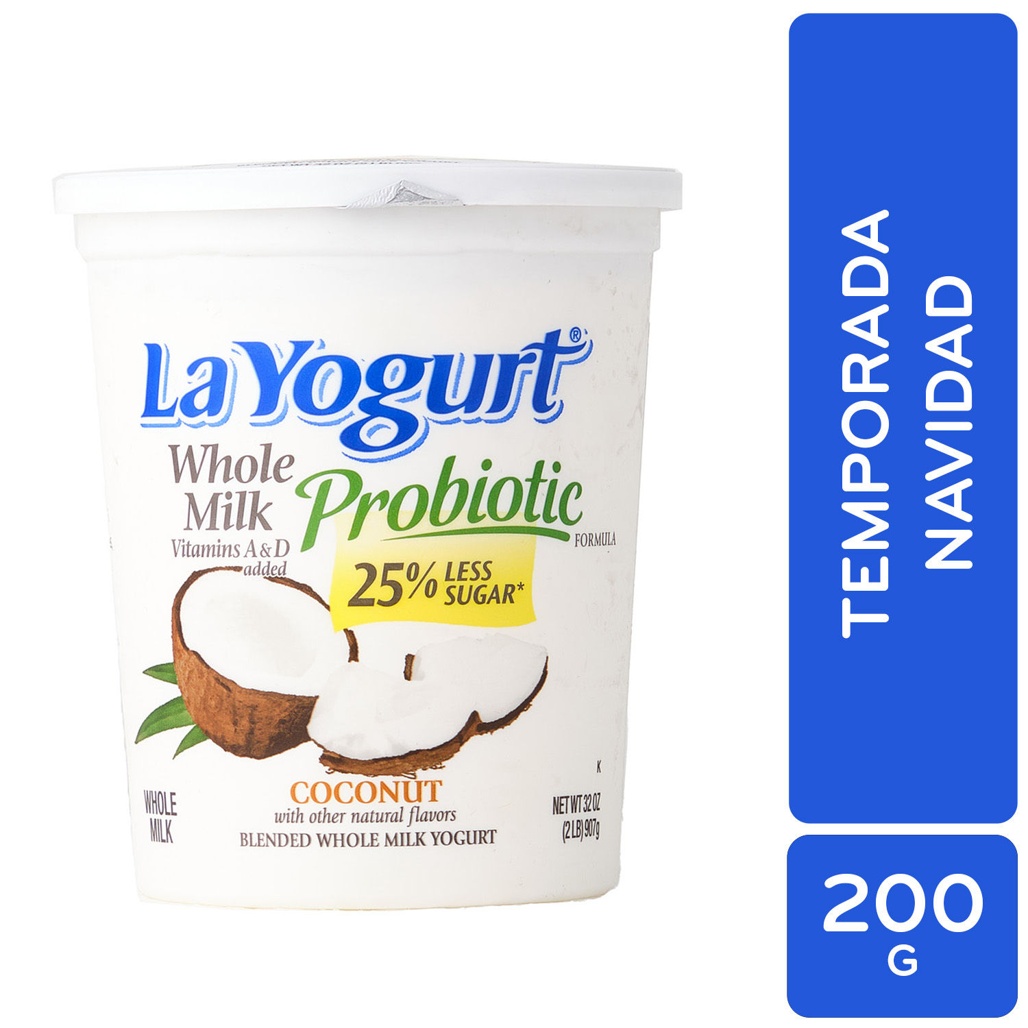 Yogurt Saborizado Coco La Yogurt Envase 900g