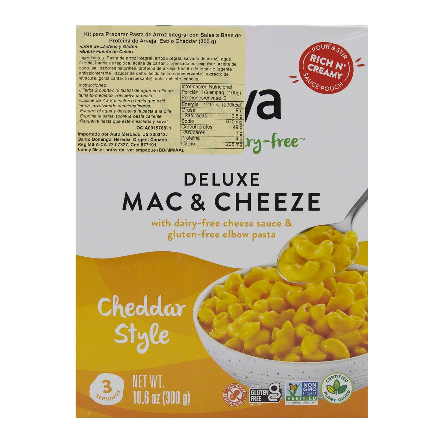 Pasta Alimenticia Codo Estilo Queso Cheddar Vegano Daiya Caja 300 G