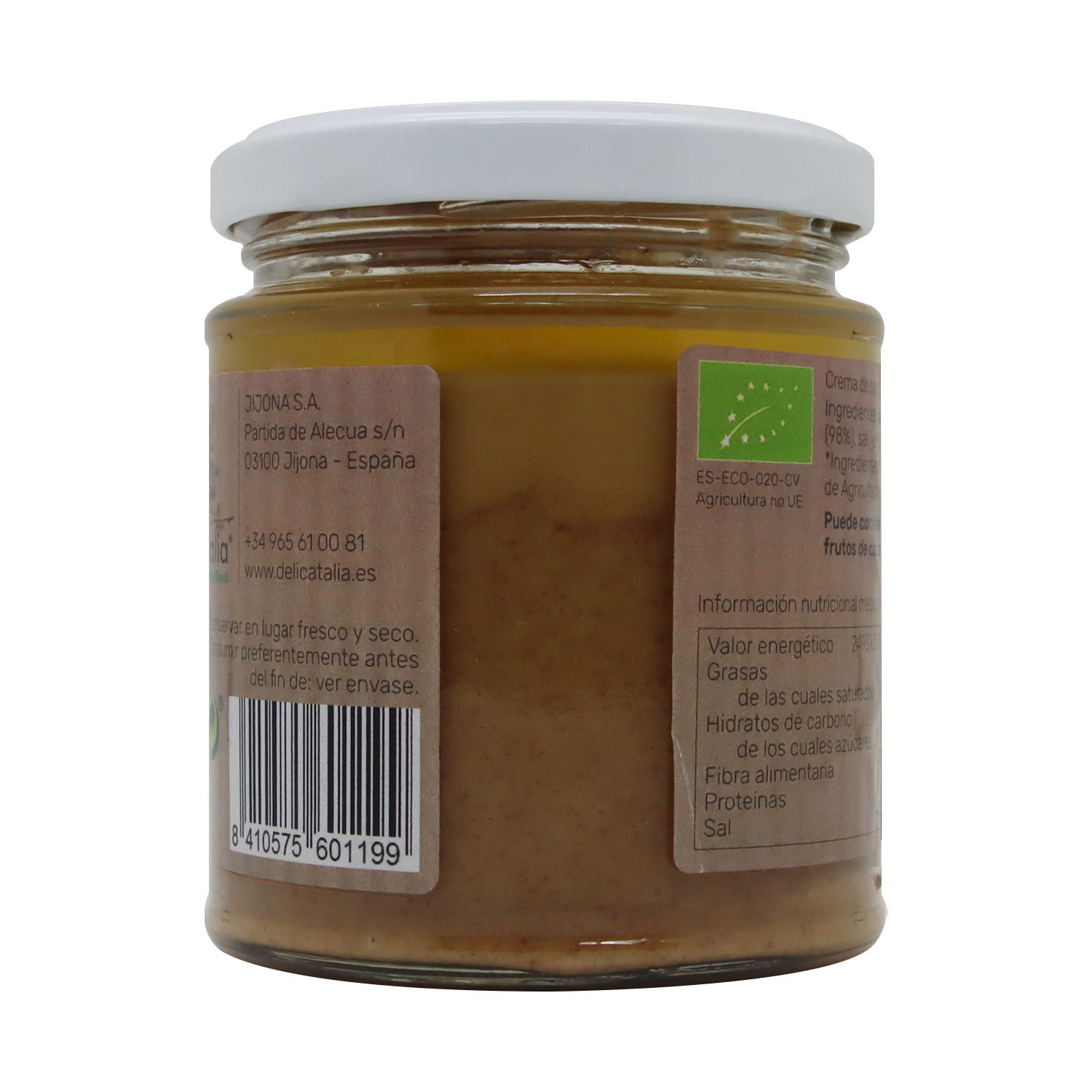 Mantequilla Mani  Jengibre Vegano  Delicatalia Frasco 225 G