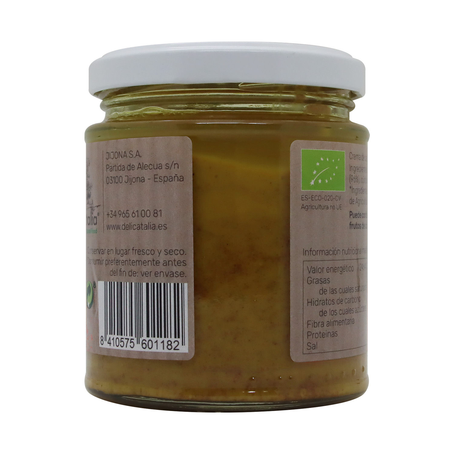 Mantequilla Mani Cúrcuma Vegano Decatalia Frasco 225 G