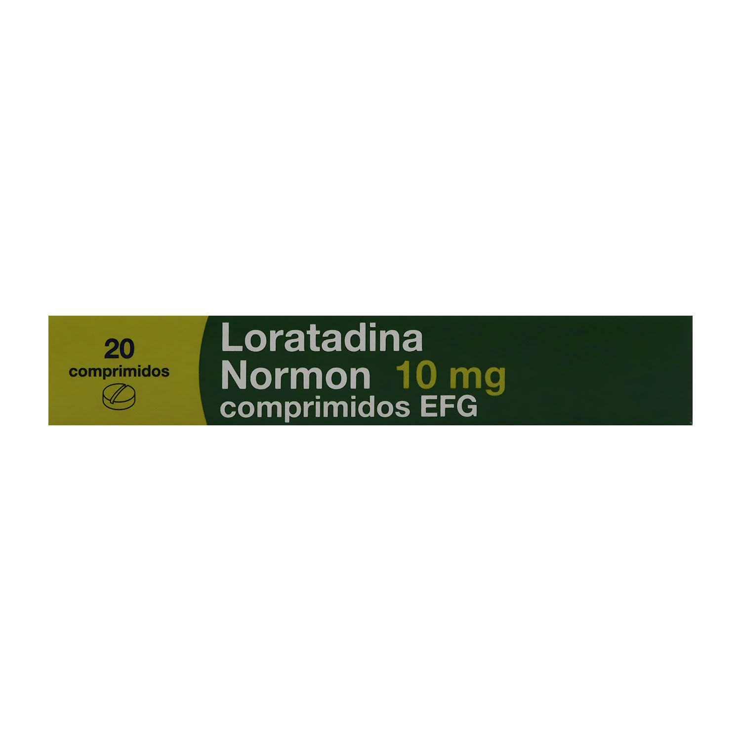 Antihistaminico Adulto Loratadina 10 Mg Normon Caja 20 Unid