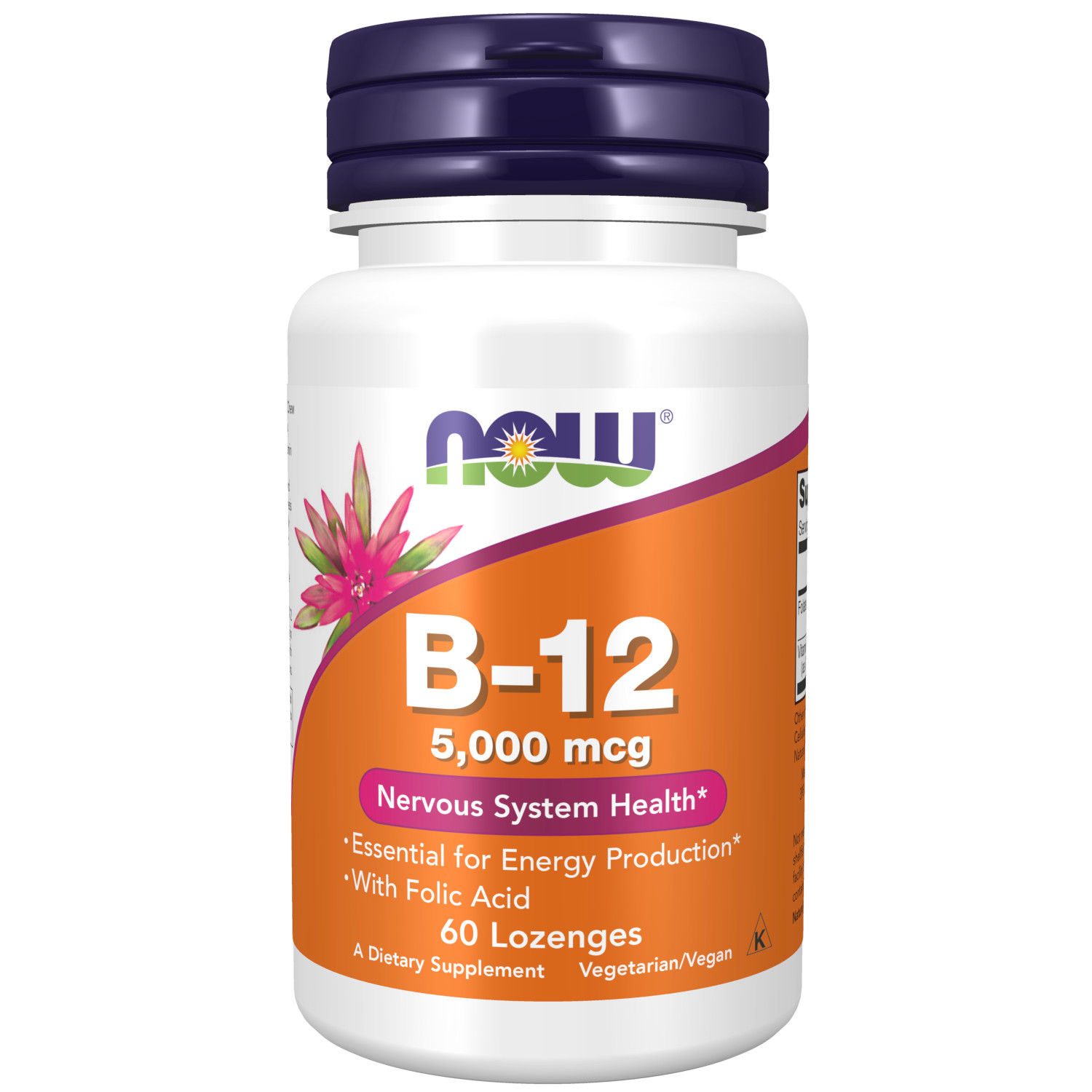 Vitamina B 12 Adulto Tableta Now Envase 60 Unid