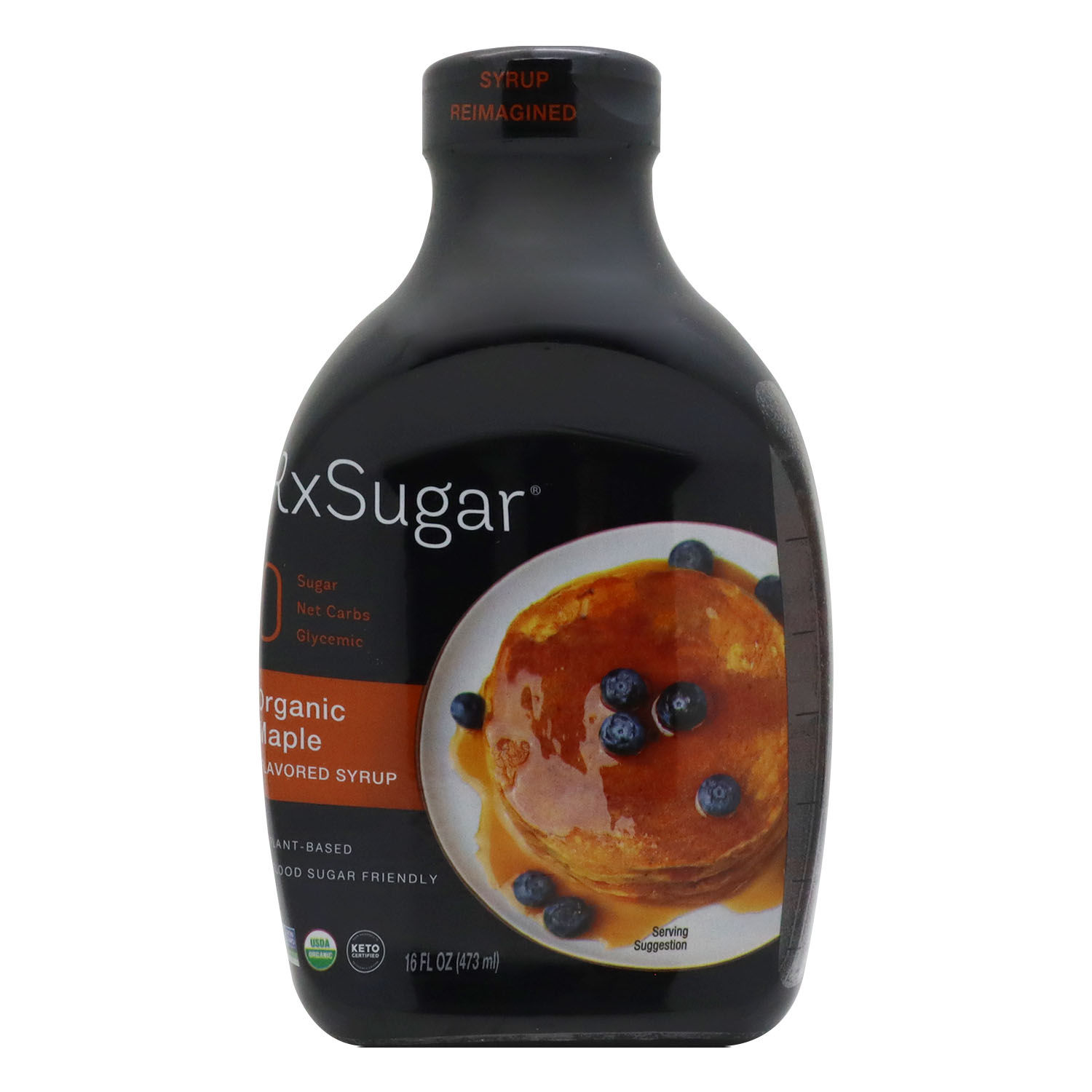 Sirope Pancake Maple Organico Endulzado Alulosa Rxsugar Envase 473 Ml