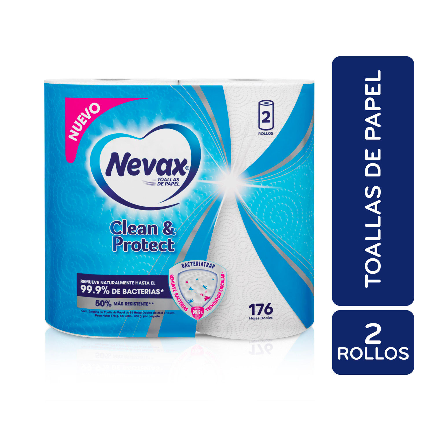 Toalla De Cocina Sencilla Limpieza Y Cuidado 2u Nevax Paquete 385 G