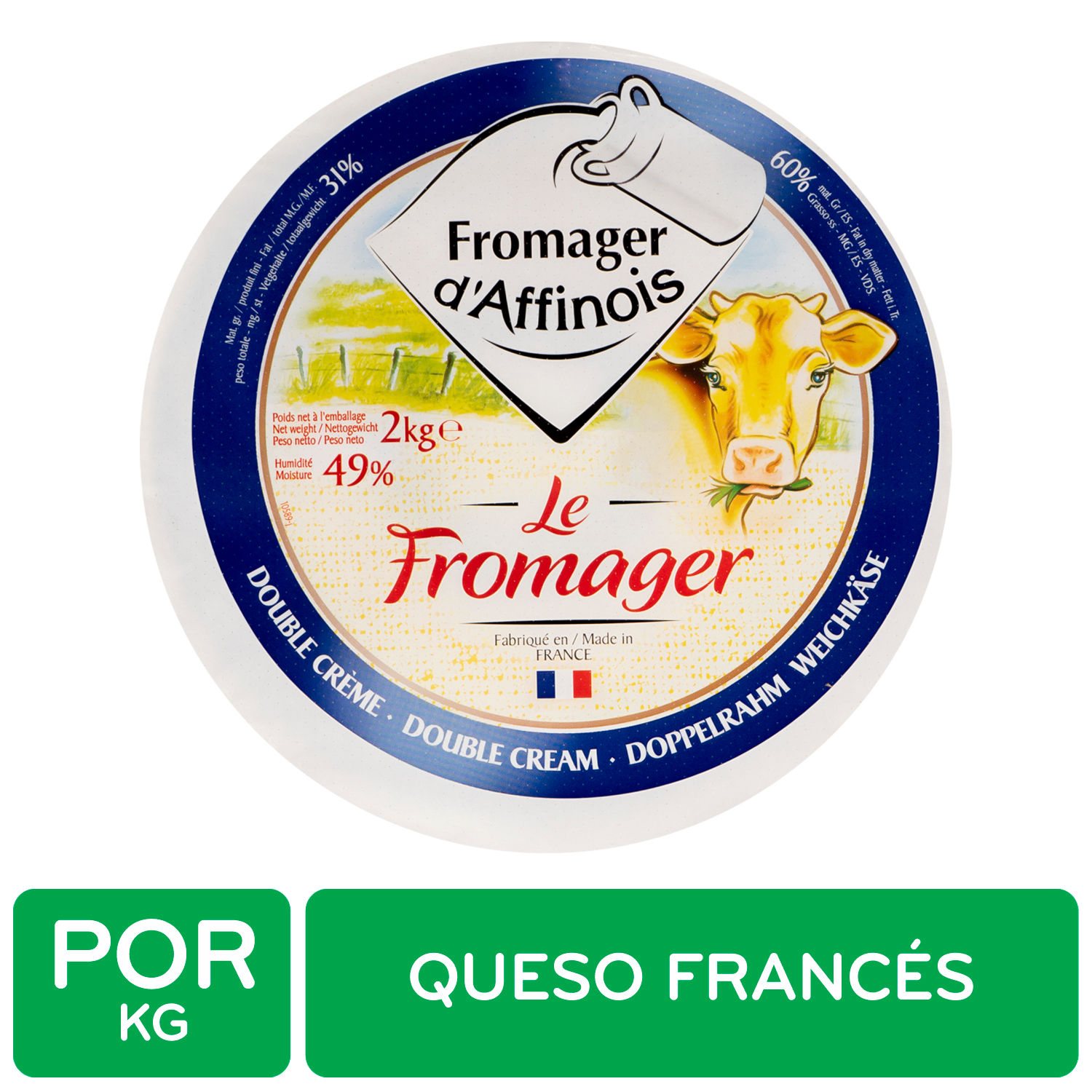 Queso Le Fromager Doble Crema Francia Fromager D’affinois