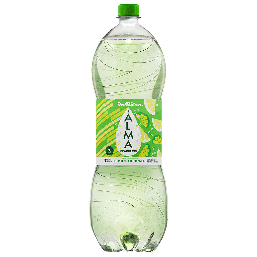 Agua Gasificada Toronja Lima Alma Botella 2000 Ml