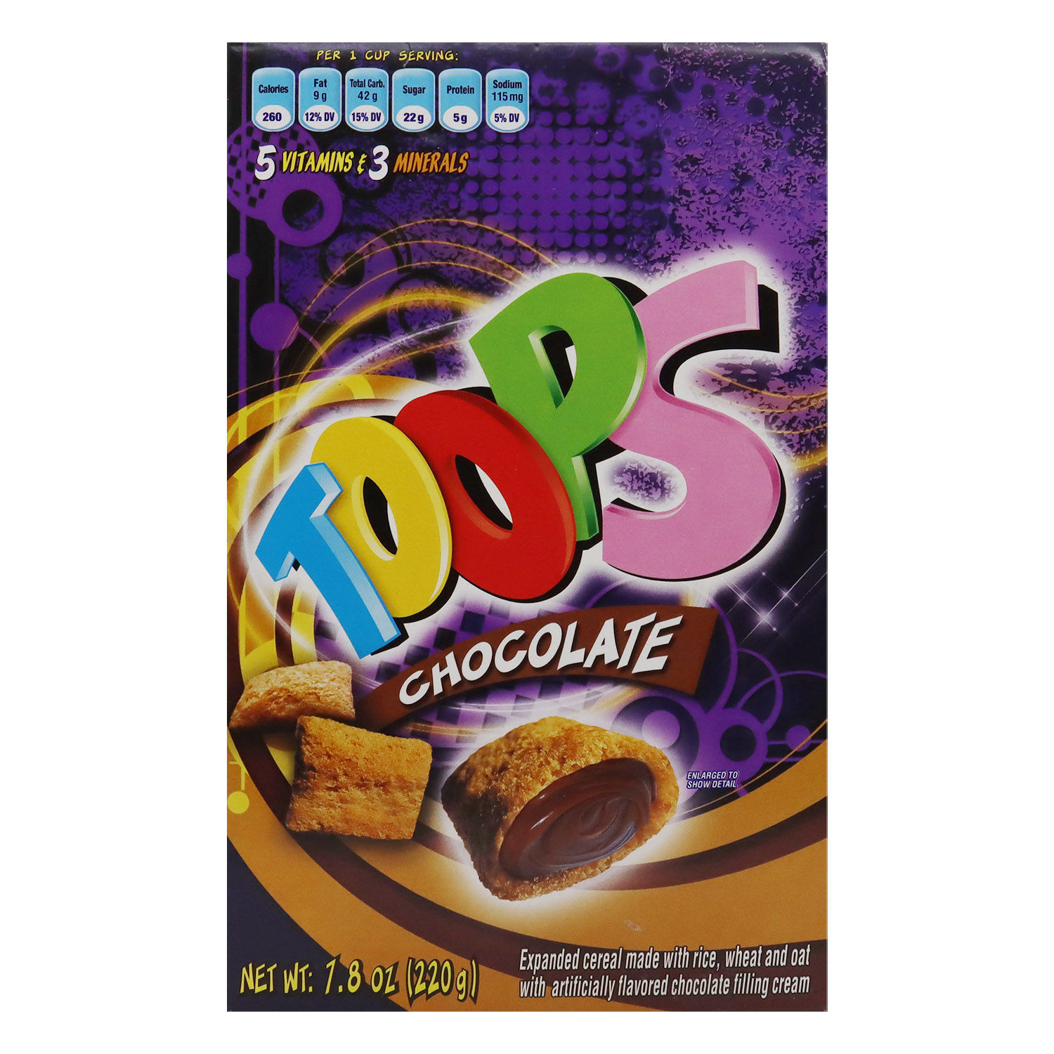 Cereal Chocolate  Toops Caja 220 G
