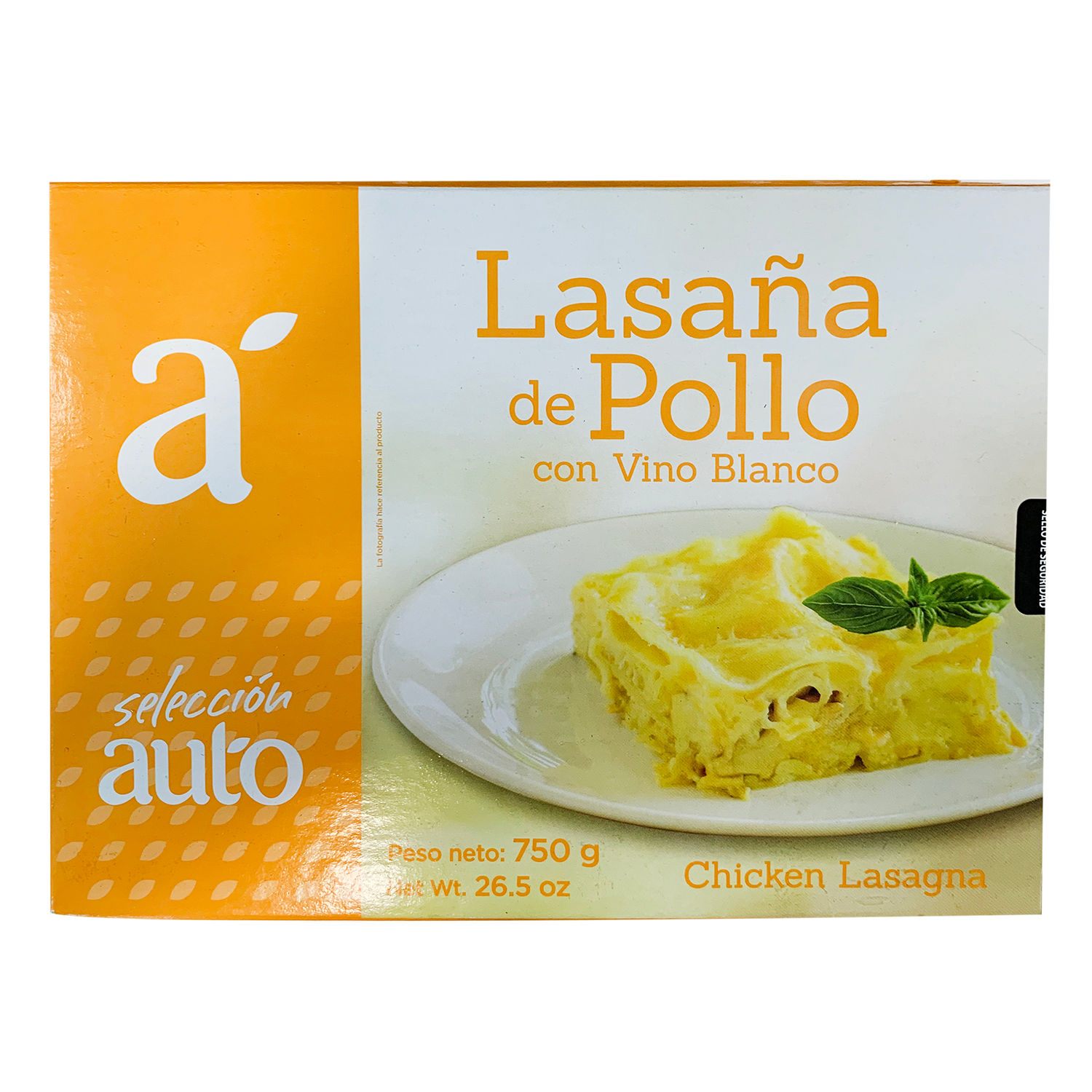 Lasagña Pollo Selección Auto Caja 750 G