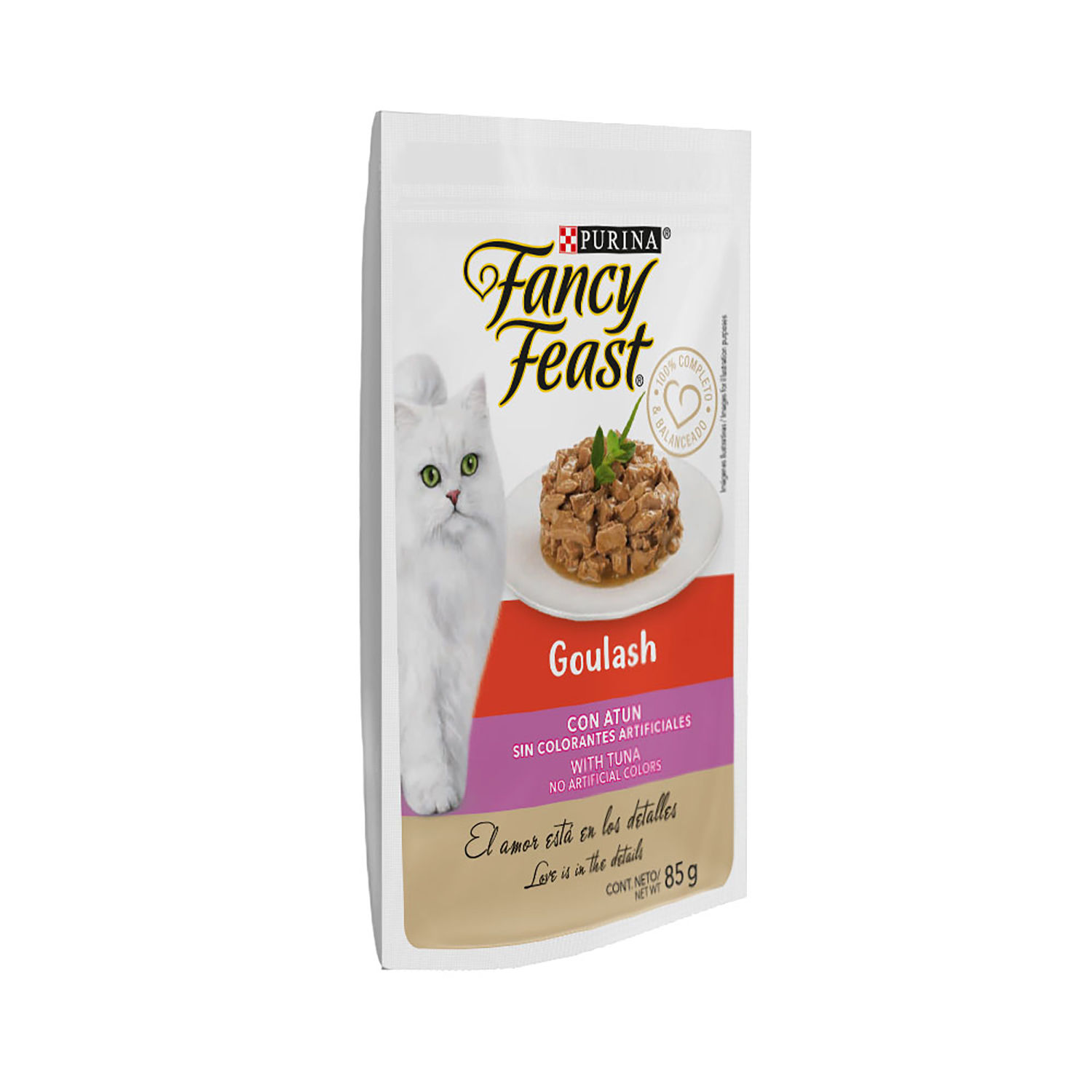 Alimento Gato Adulto Humedo Atun Fancy Feast Bolsa 85 G