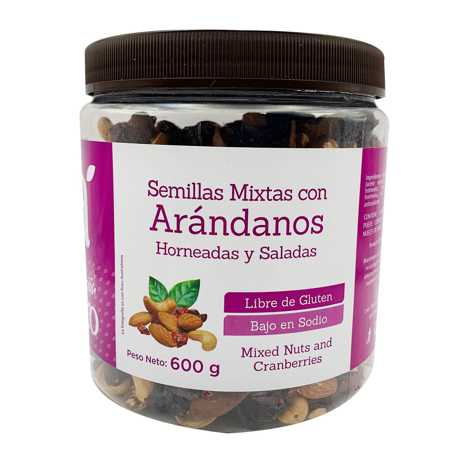 Semillas Mixtas Horneado Con Arandanos Selección Auto Envase 600 G