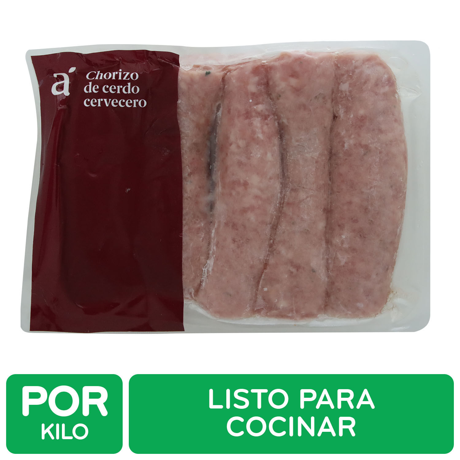 Chorizo De Cerdo Cervecero Auto Mercado Paquete 500g