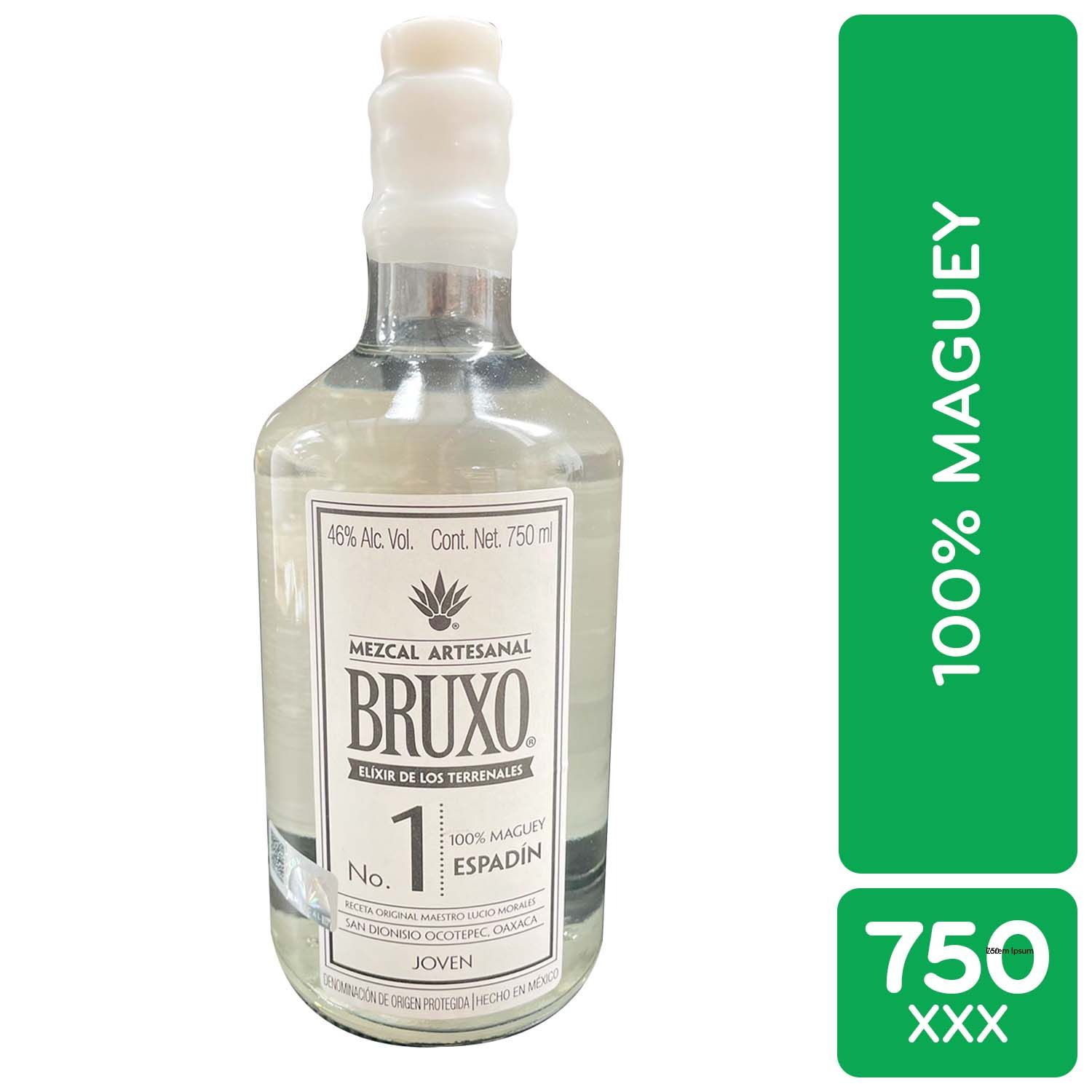 Mezcal Artesanal 1 100% Maguey Bruxo