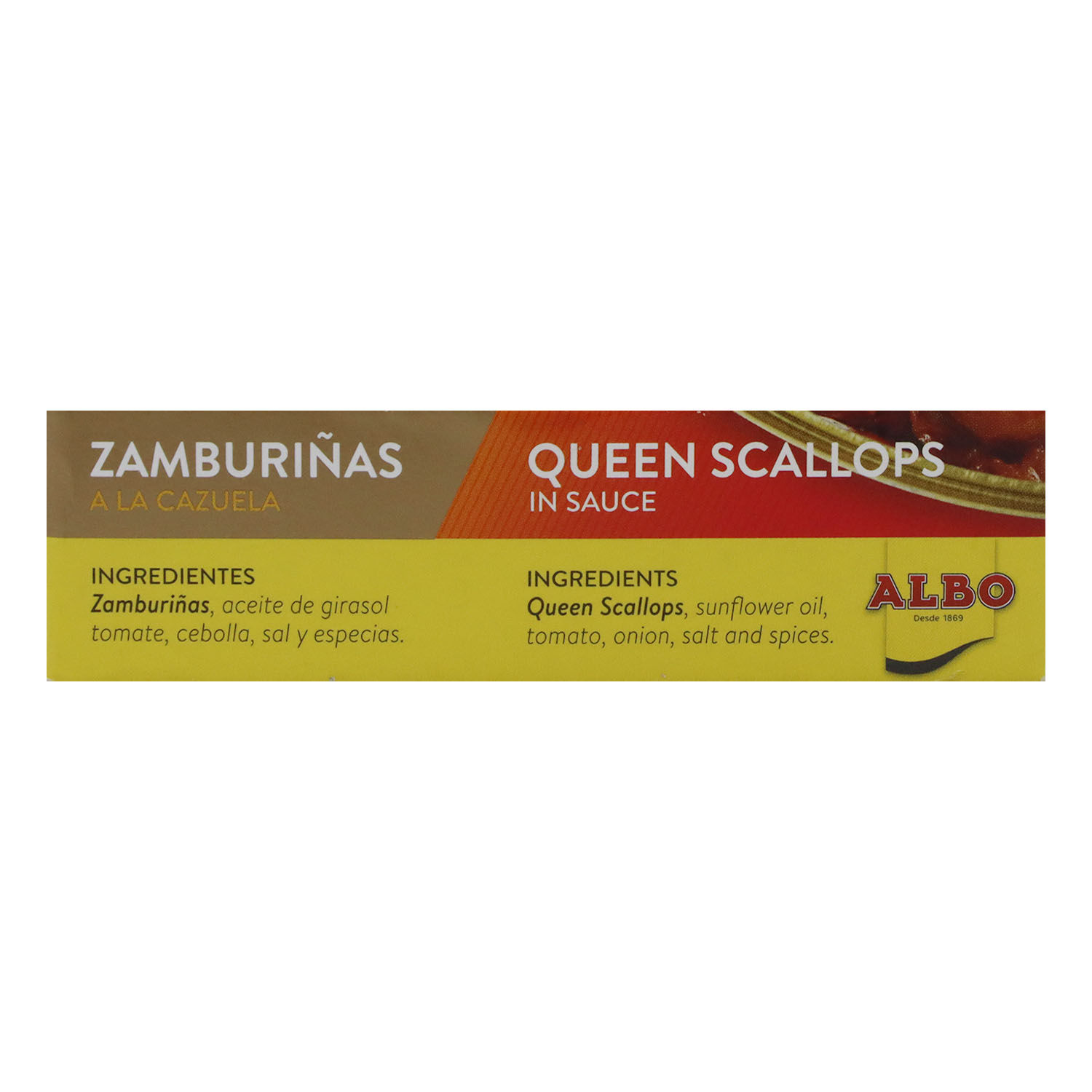 Zamburiñas Aceite Girasol Tomate Albo