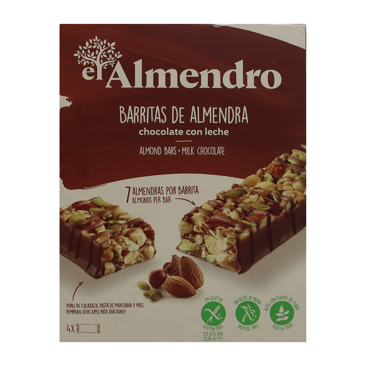 Barra Almendra Chocolate C. Leche El Almendro