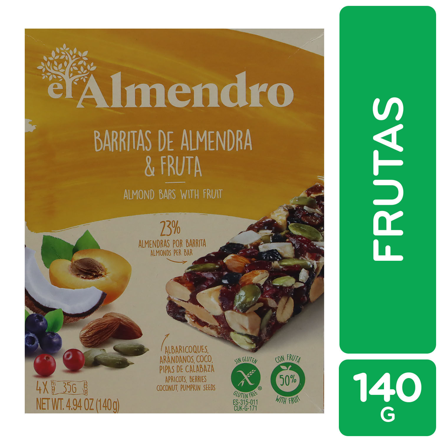 Barra Almendra Frutas El Almendro