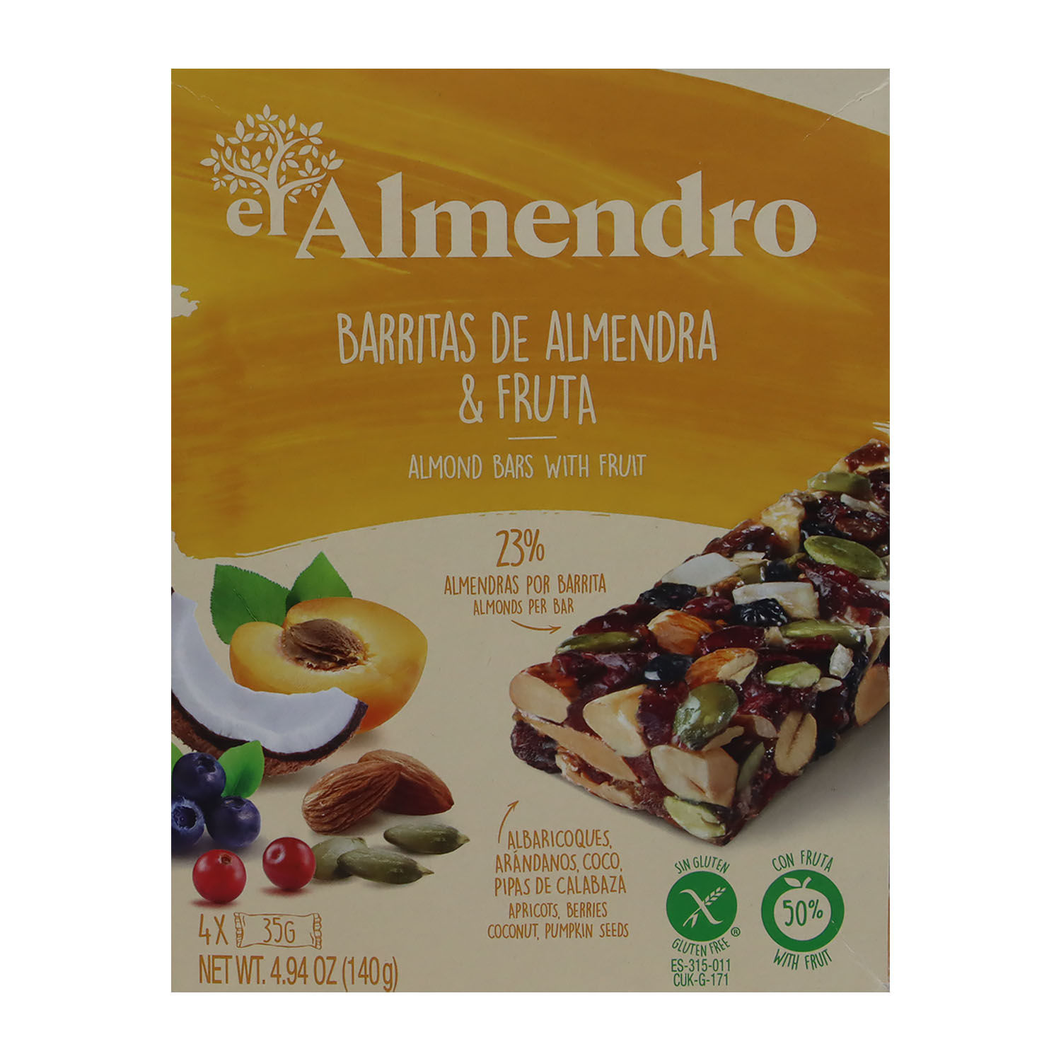 Barra Almendra Frutas El Almendro